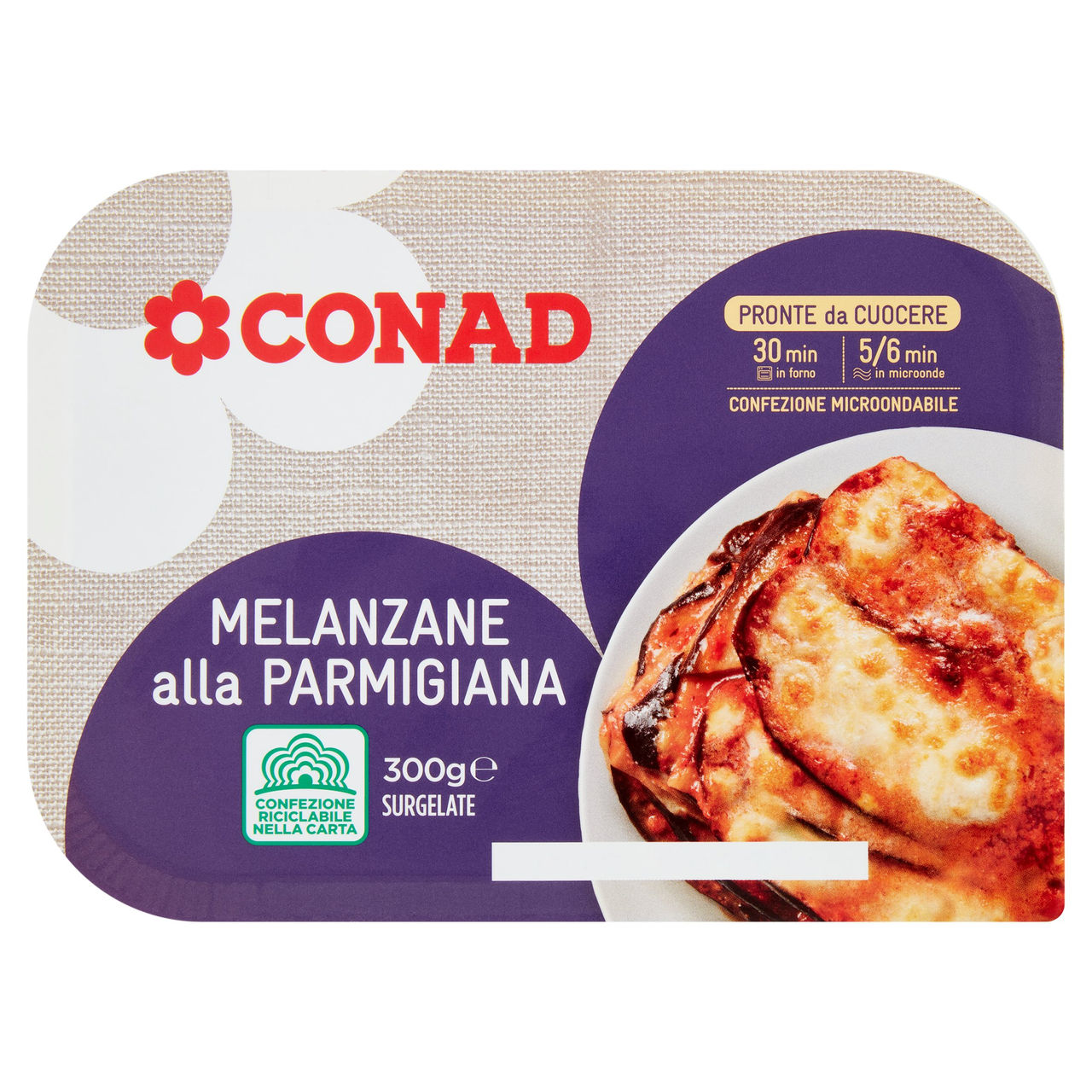 Melanzane alla Parmigiana Surgelate 300 g Conad