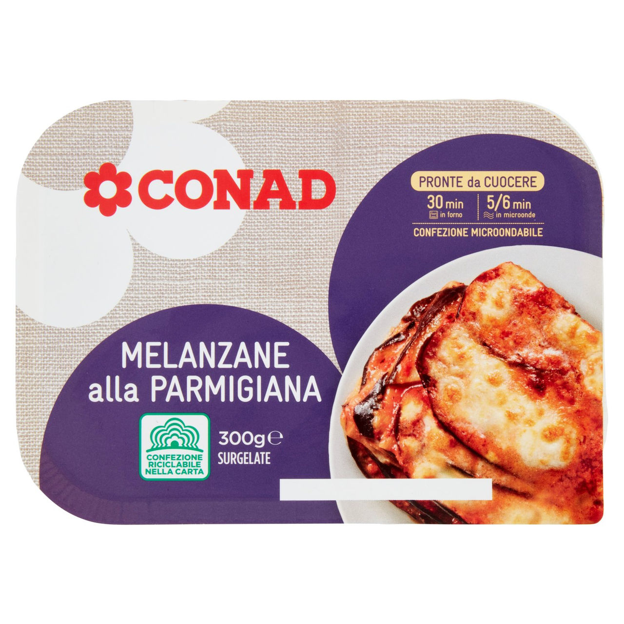 Melanzane alla Parmigiana Surgelate 300 g Conad