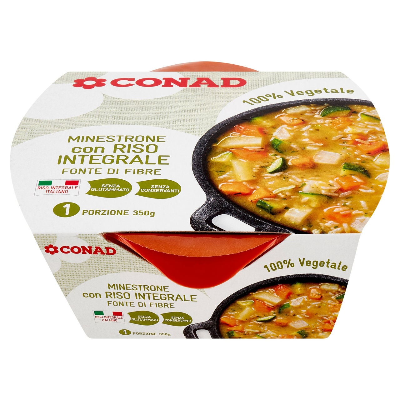 CONAD Minestrone con Riso Integrale 350 g