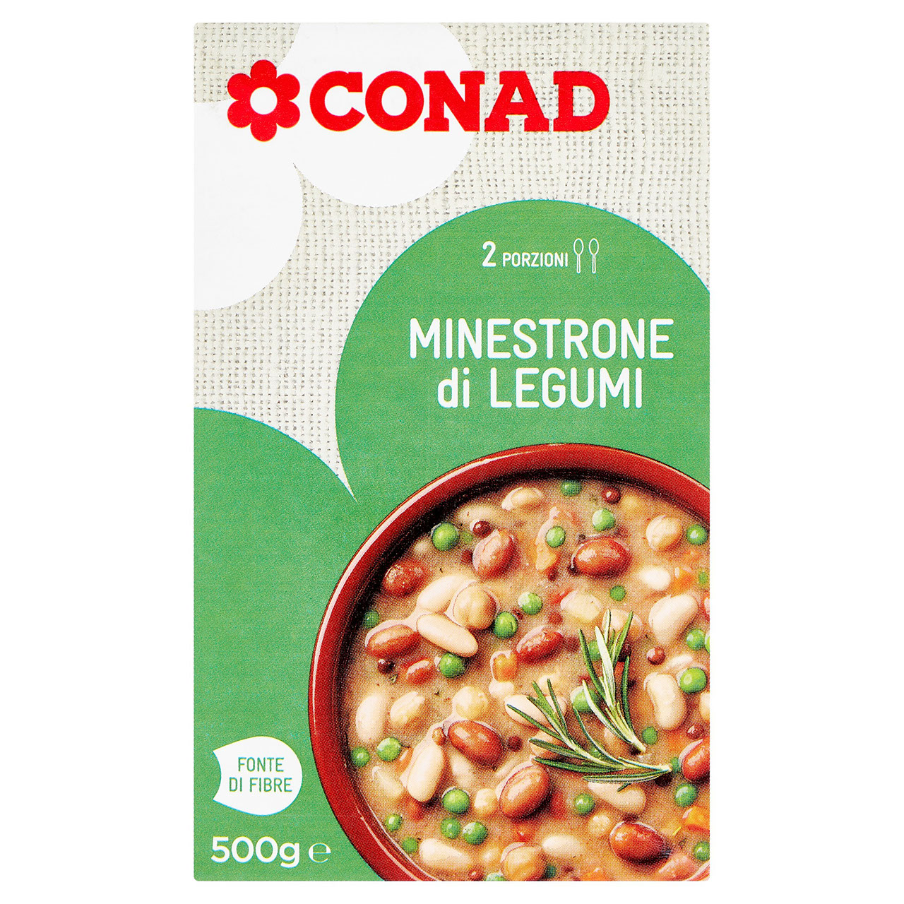 Minestrone di legumi 500 g Conad in vendita online