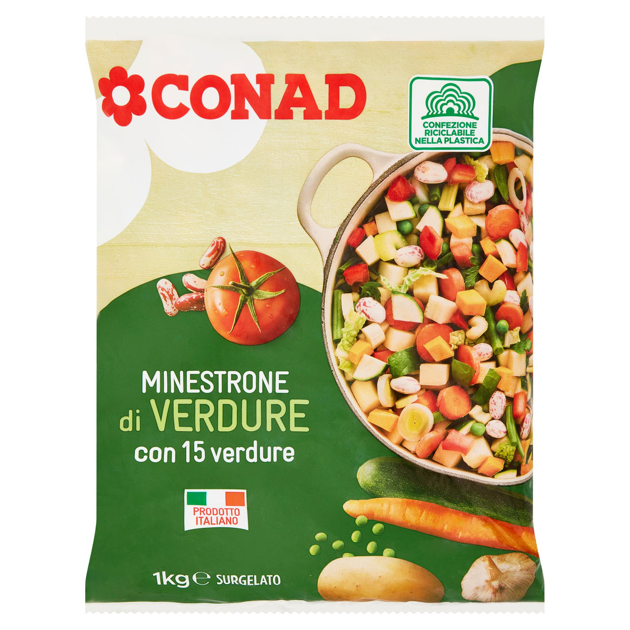 Minestrone di Verdure Surgelato 1 kg Conad online