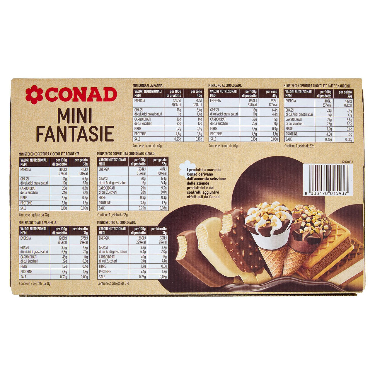 Mini Fantasie 9 Pezzi 300 g Conad