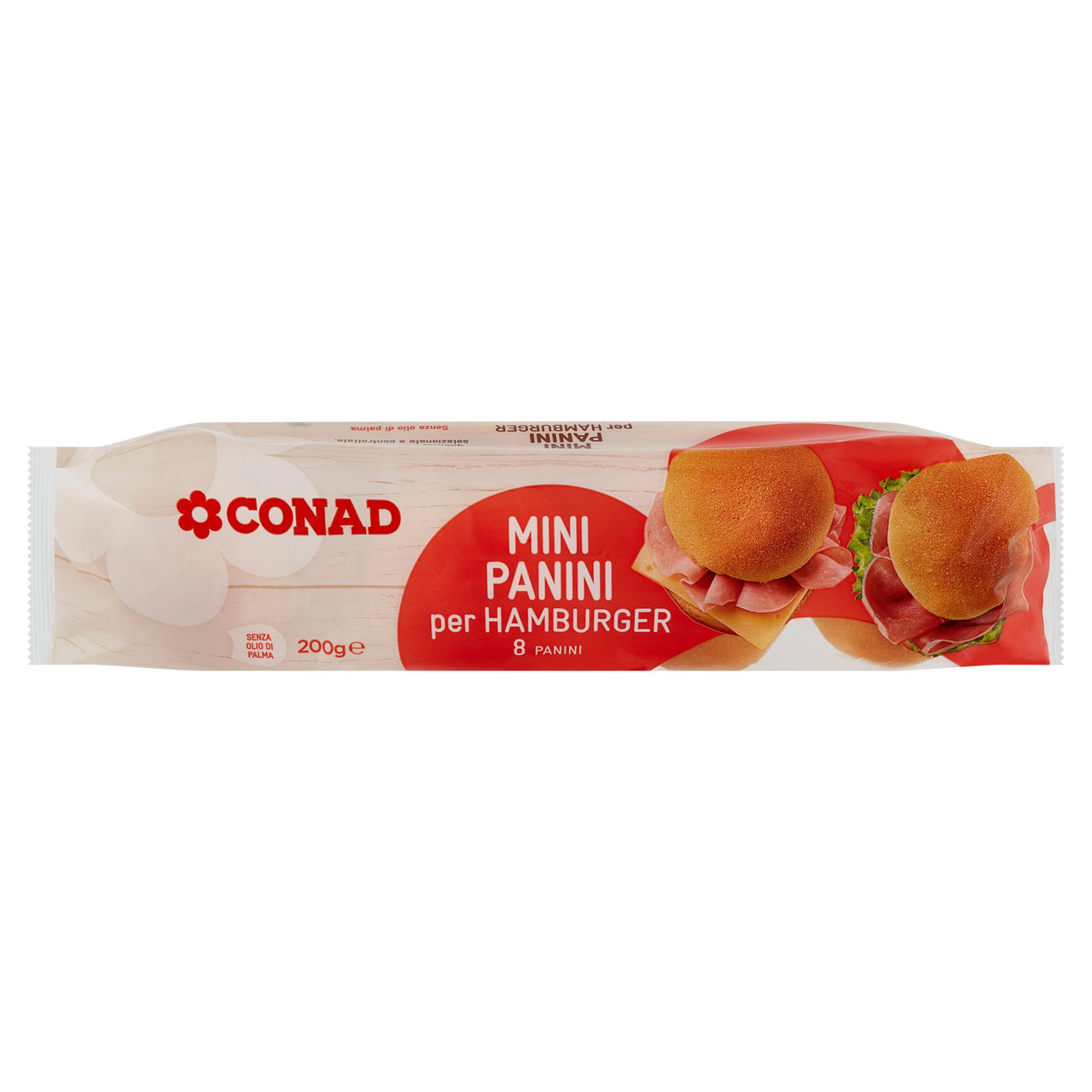 CONAD Mini Panini per Hamburger 8 x 25 g