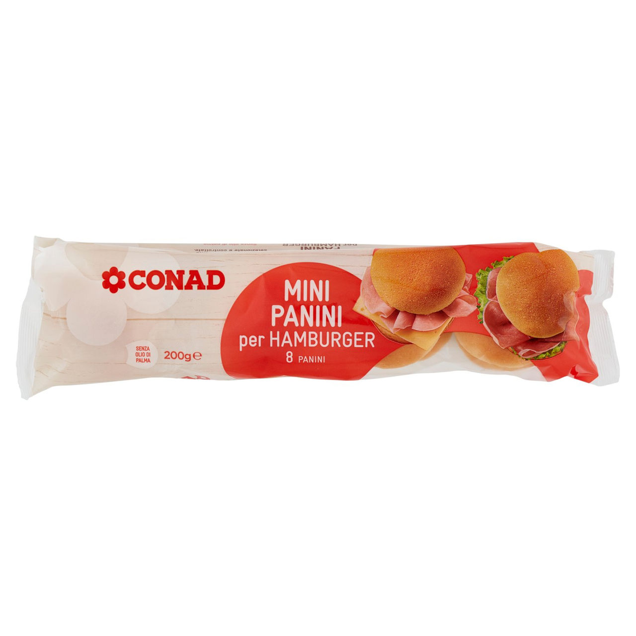 CONAD Mini Panini per Hamburger 8 x 25 g