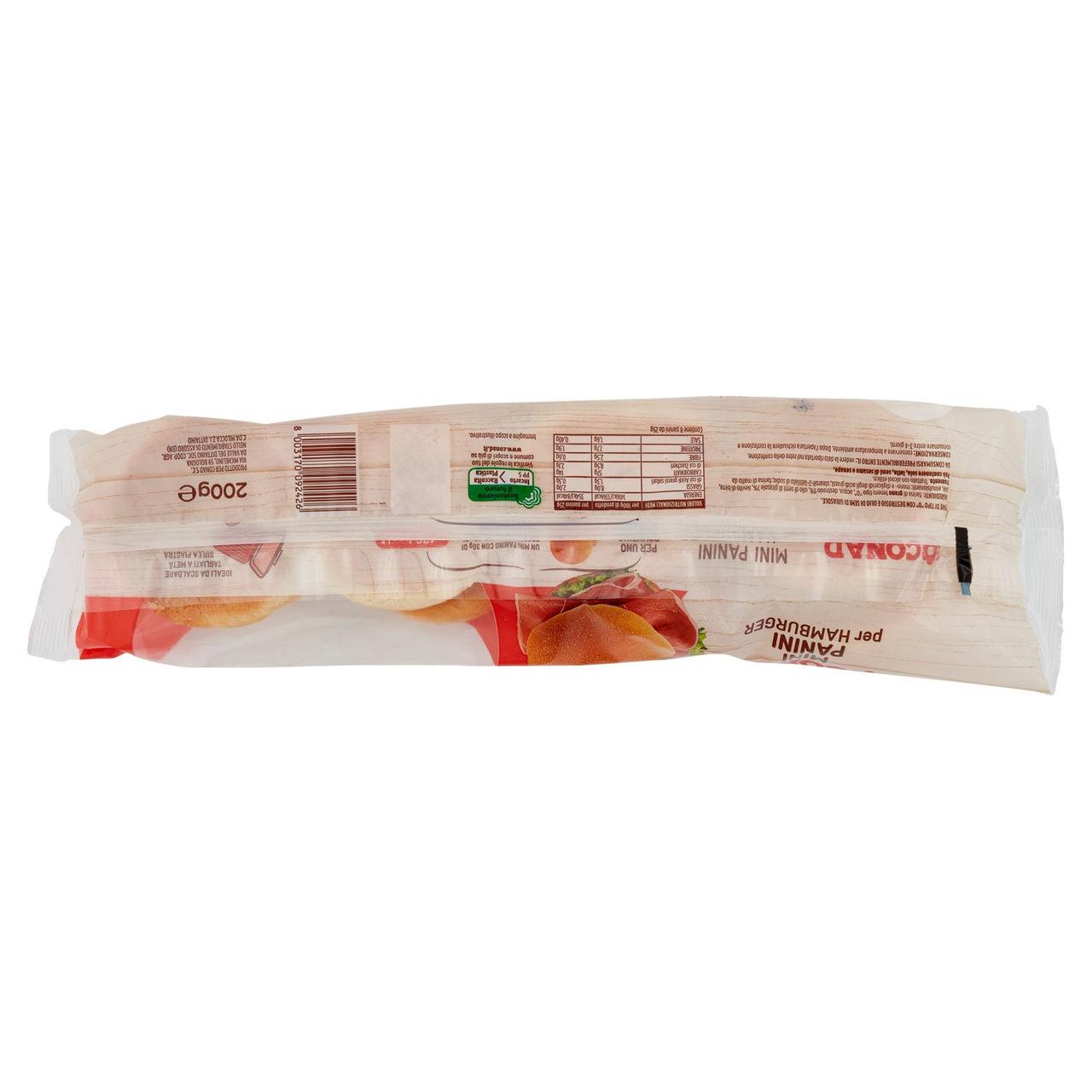 CONAD Mini Panini per Hamburger 8 x 25 g