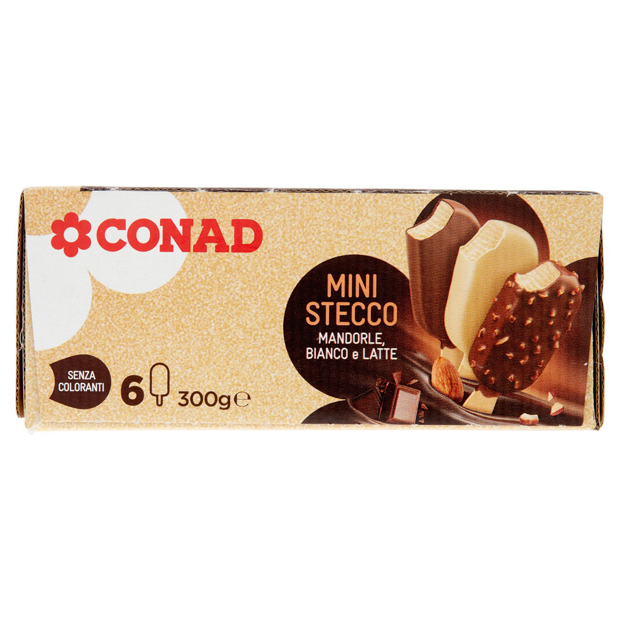 Mini Stecco Mandorle, Bianco e Latte Conad online