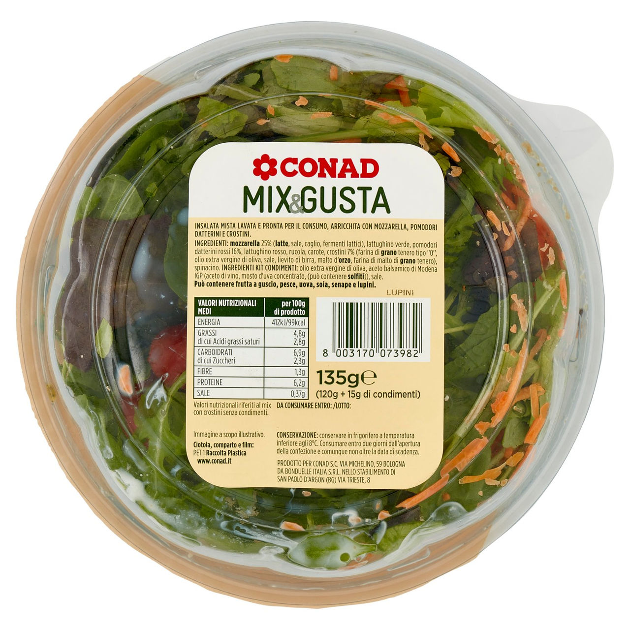 Mix & Gusta Mozzarella Conad in vendita online