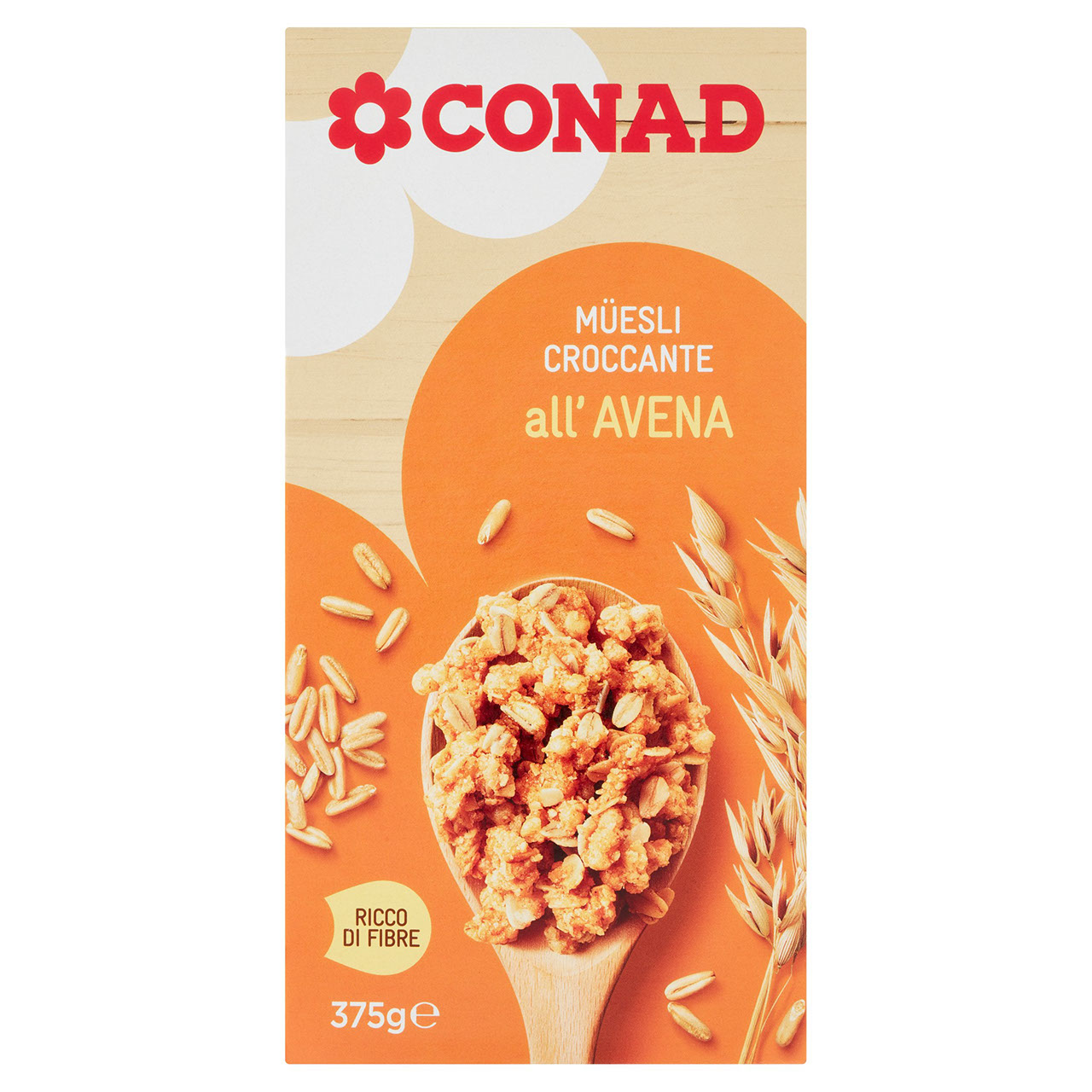 Müesli Croccante Avena 375 g Conad online | Conad