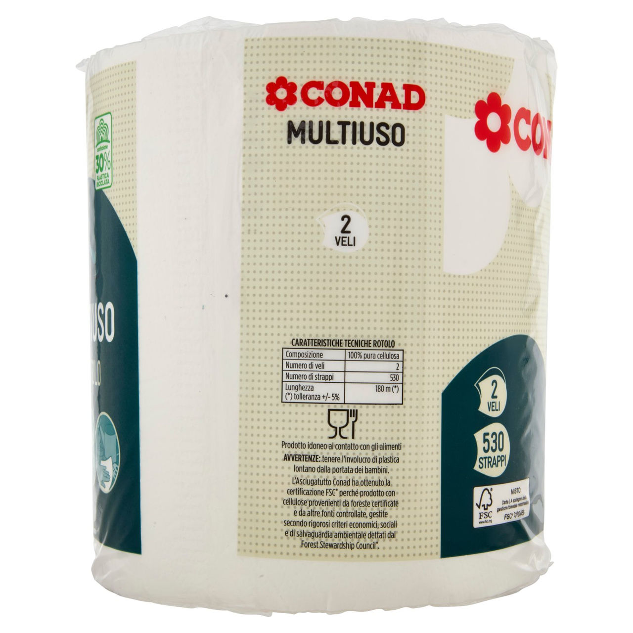 Multiuso 2 Veli 530 Strappi 1 Rotolo Conad