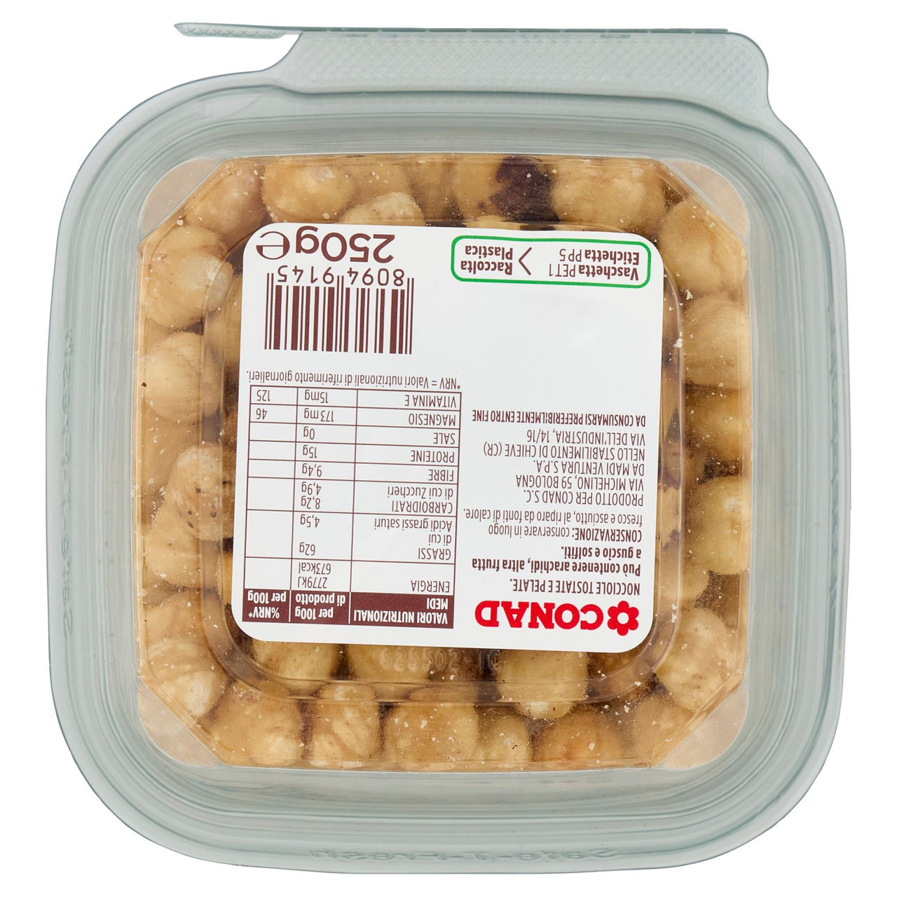 CONAD Nocciole Tostate e Pelate 250 g