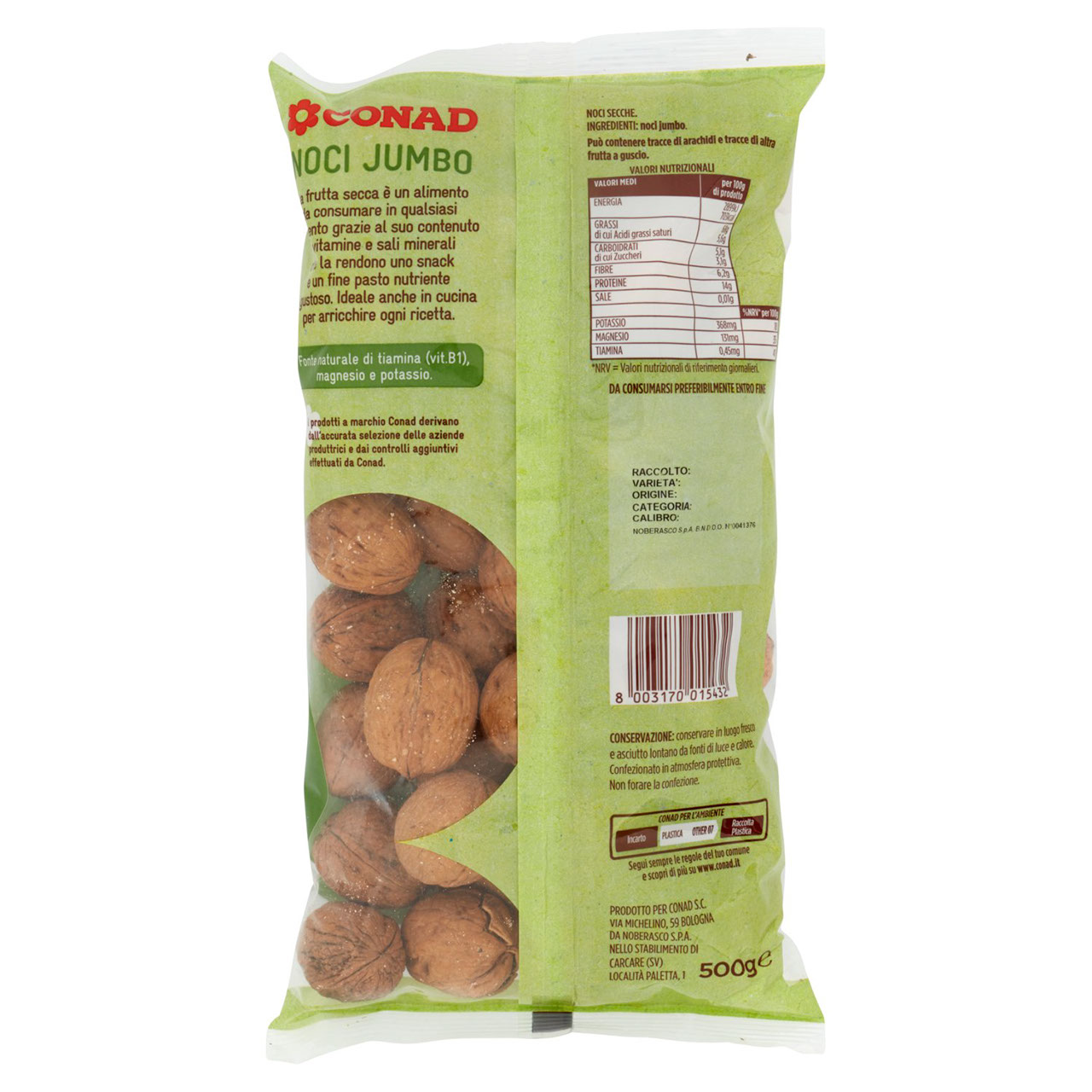 Noci Jumbo Cile 500 g Conad in vendita online