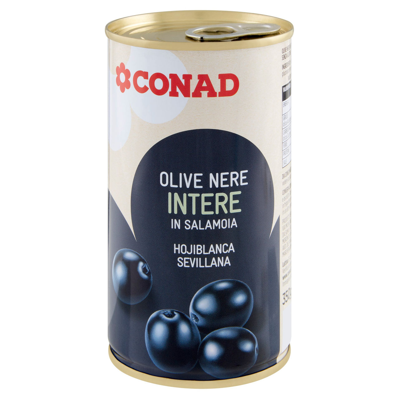 Olive Nere Intere in Salamoia 350 g Conad online