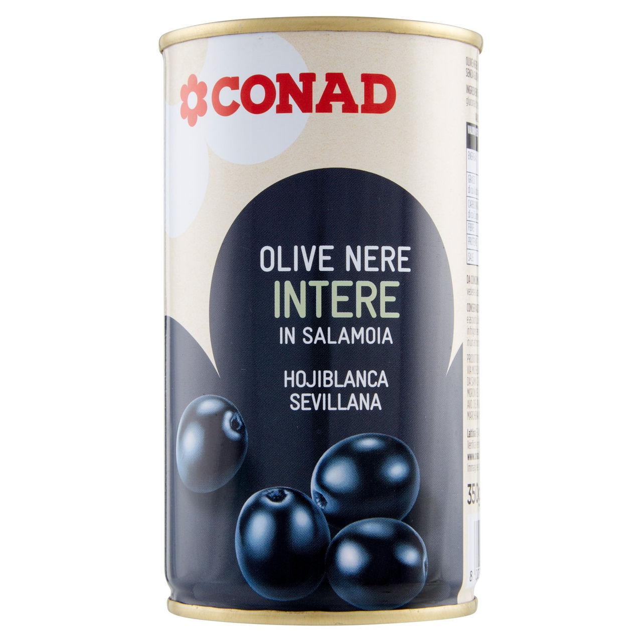 Olive Nere Intere in Salamoia 350 g Conad online