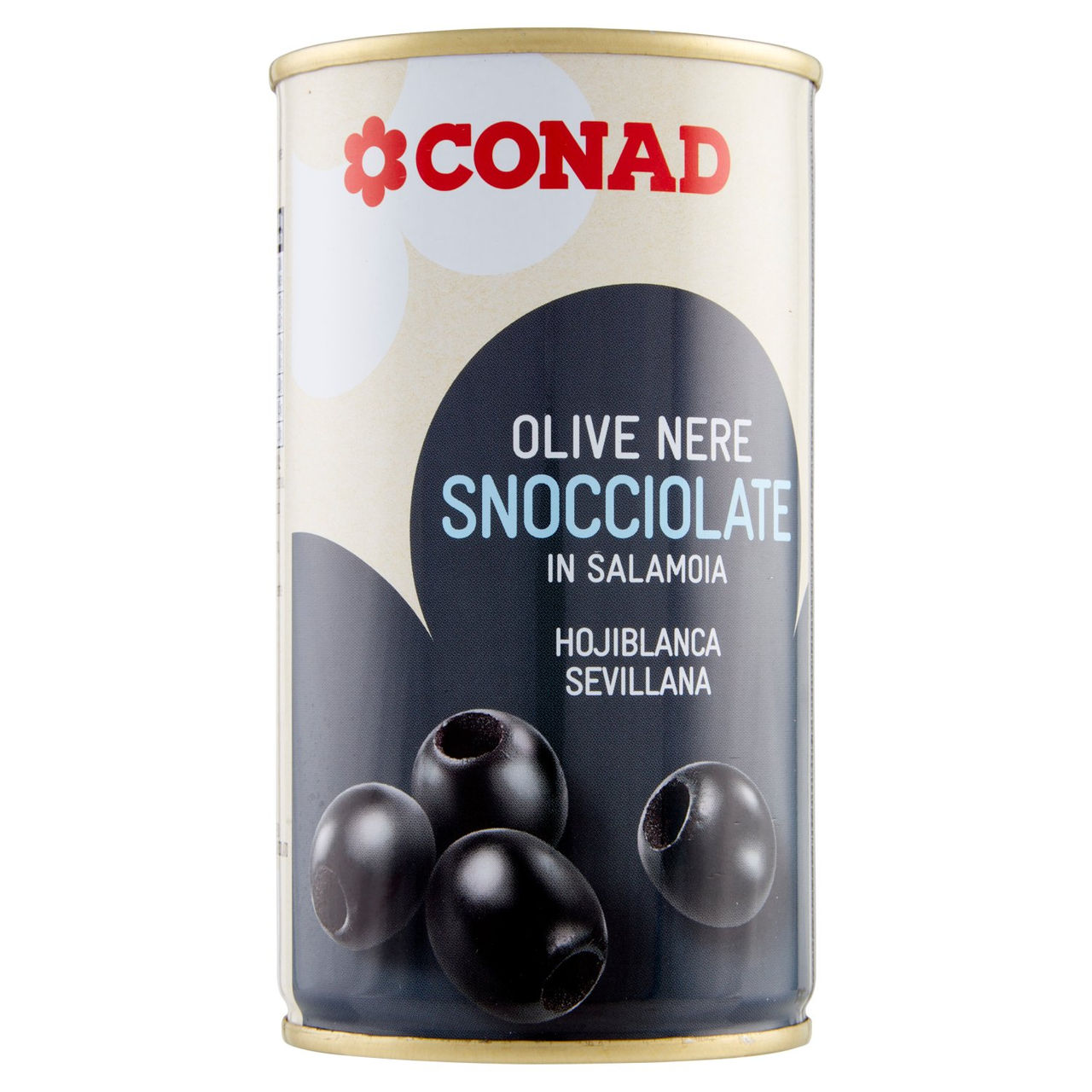 Olive Nere Snocciolate in Salamoia 350 g Conad