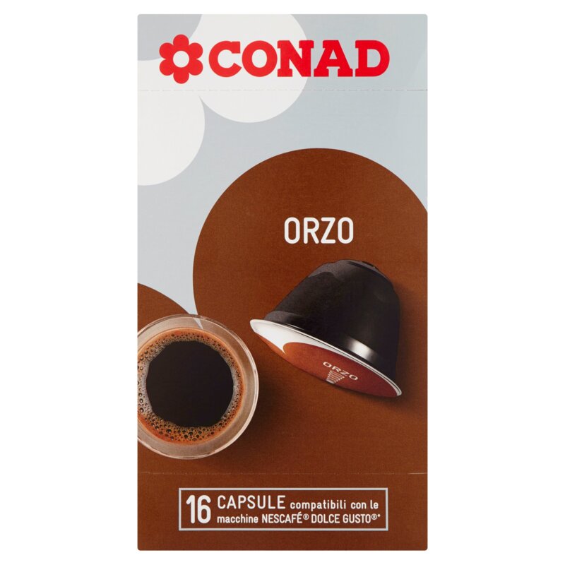 Orzo 16 capsule compatibili con le macchine Nescafé Dolce Gusto 32 g Conad