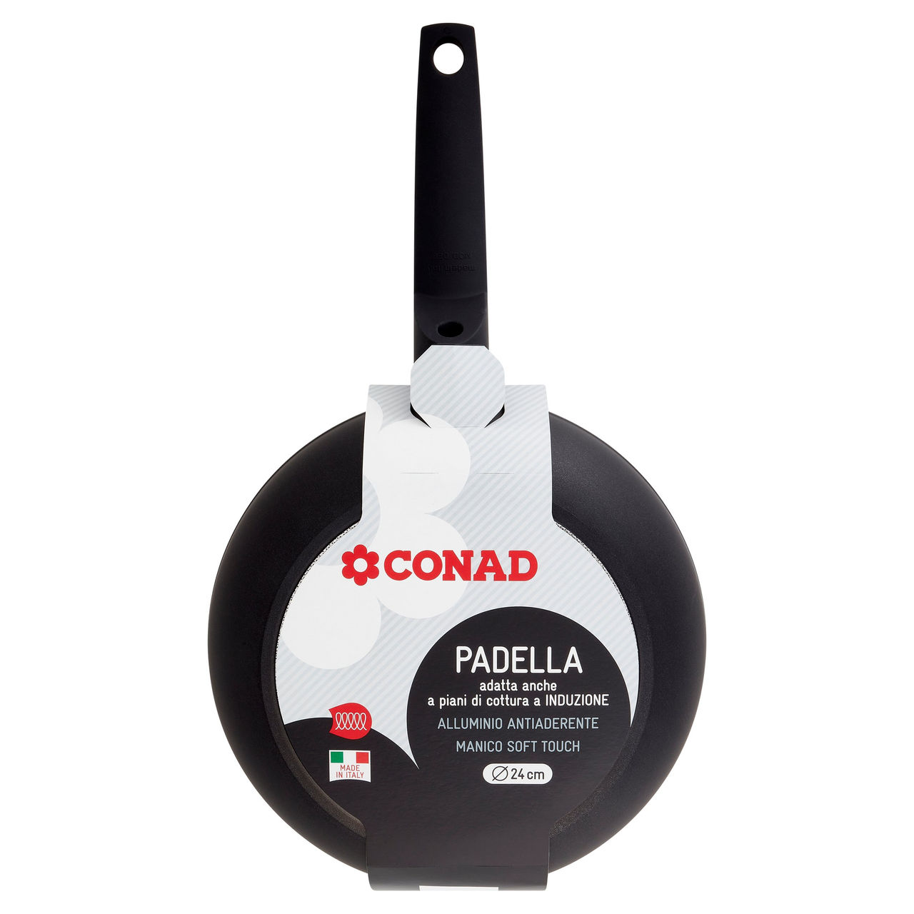 CONAD Padella adatta anche a piani di cottura a Induzione Ø 24 cm