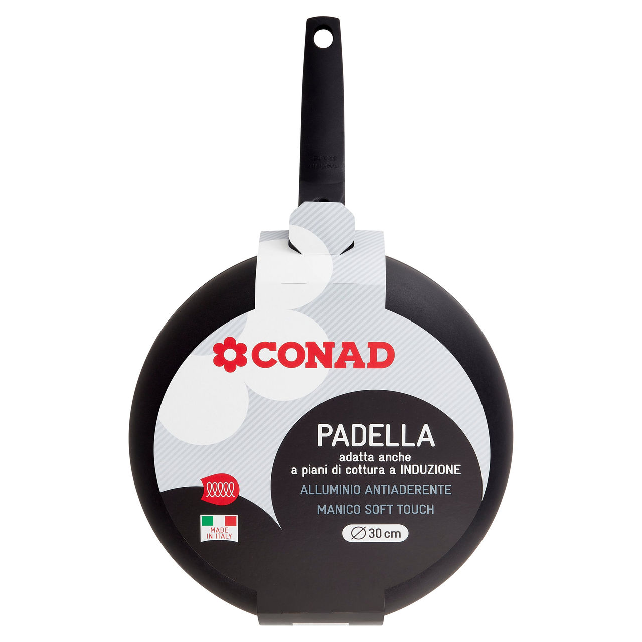 CONAD Padella adatta anche a piani di cottura a Induzione Ø 30 cm