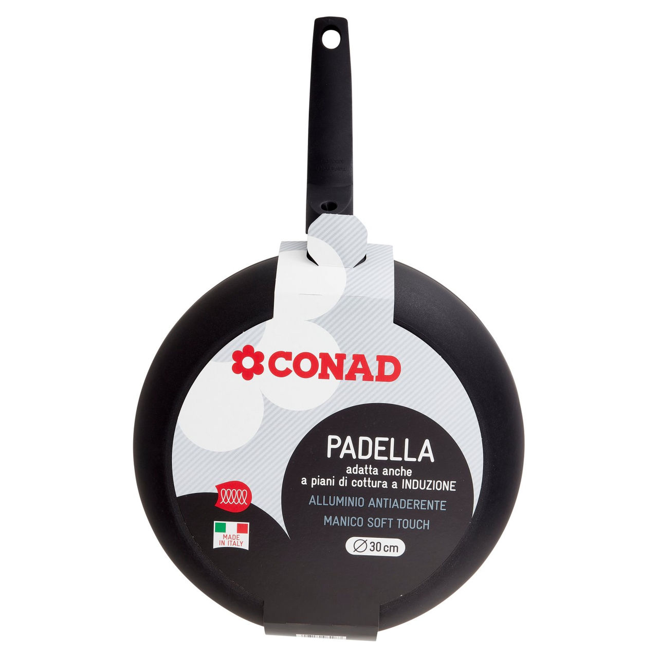 CONAD Padella adatta anche a piani di cottura a Induzione Ø 30 cm