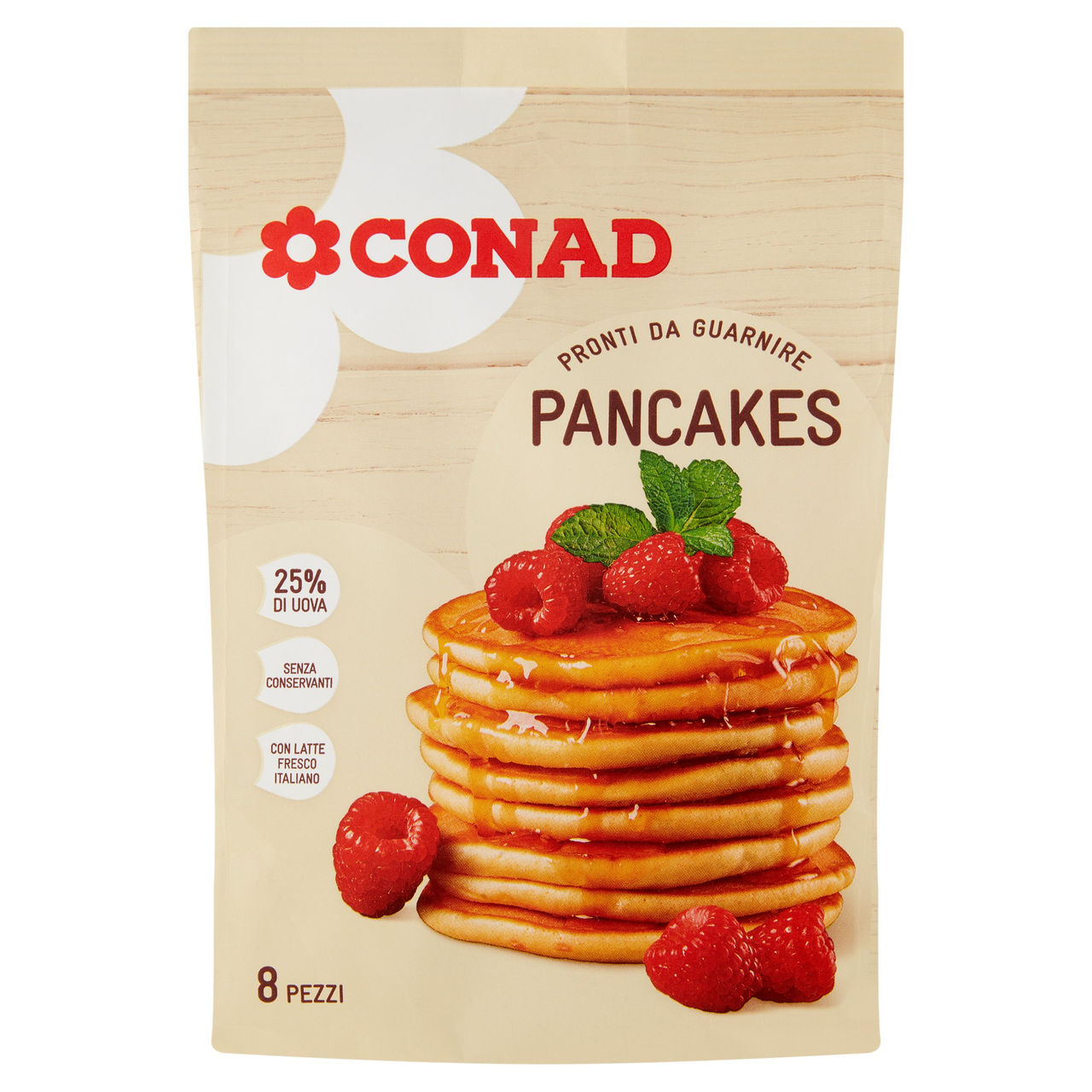 CONAD Pancakes Pronti da Guarnire 8 x 35 g