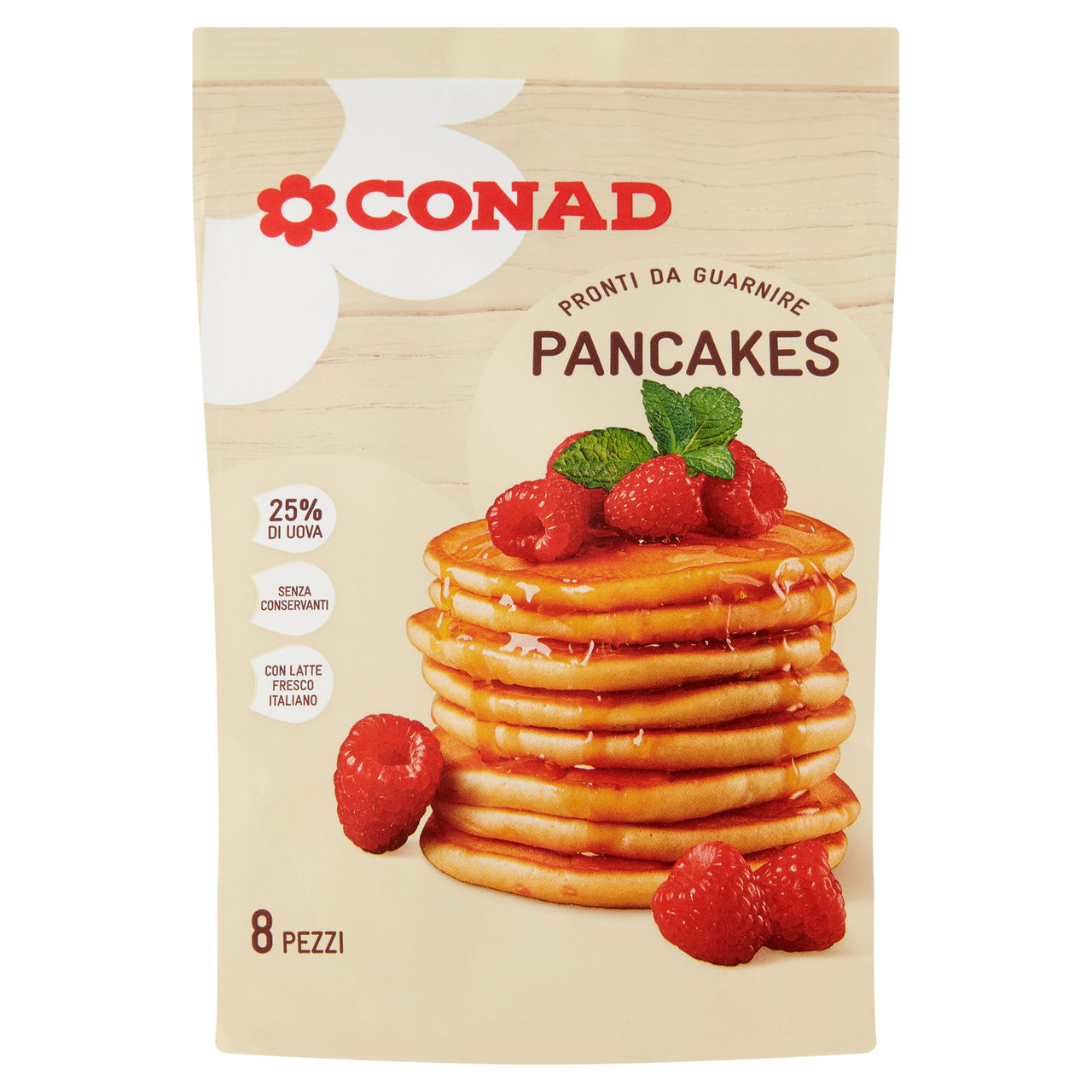 CONAD Pancakes Pronti da Guarnire 8 x 35 g