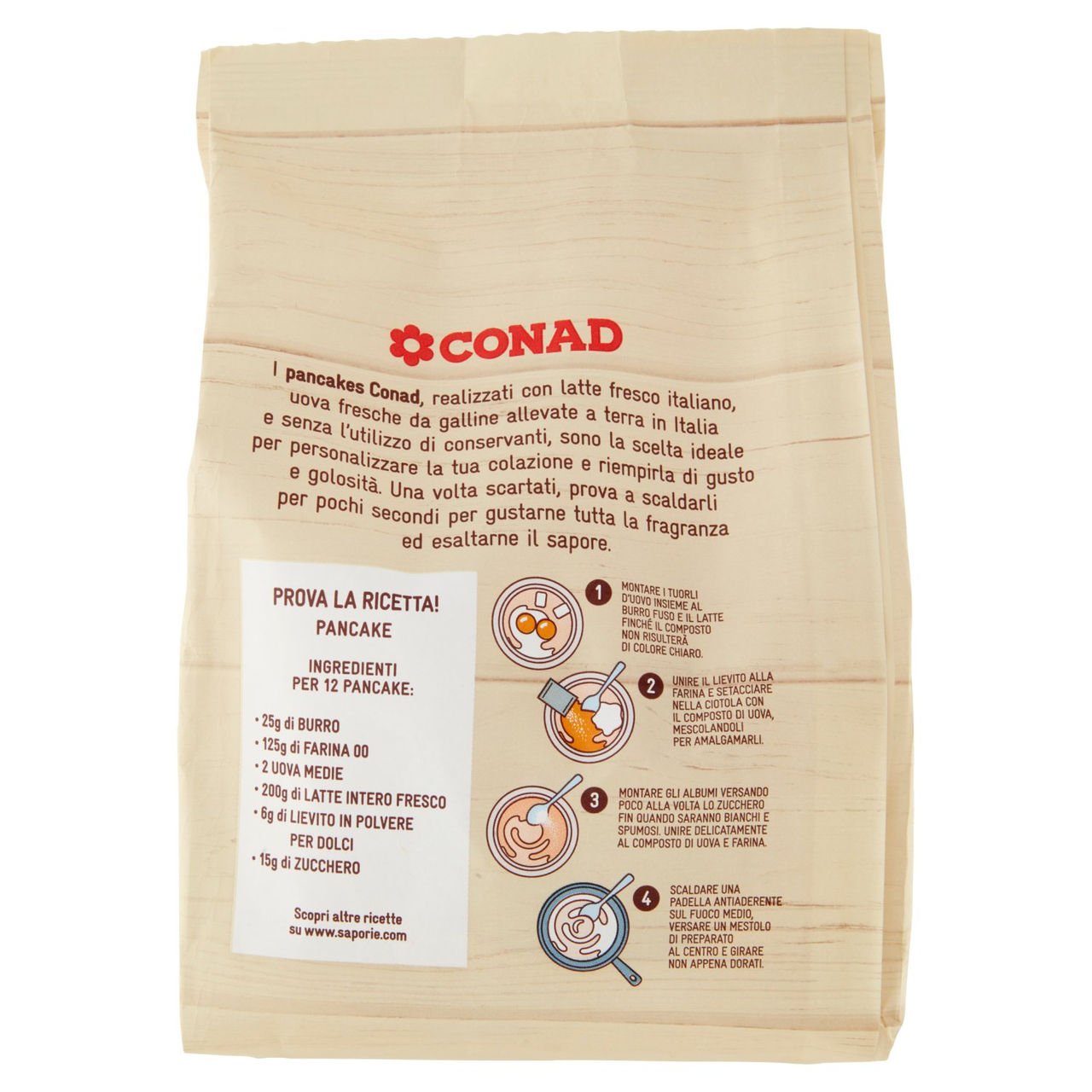 CONAD Pancakes Pronti da Guarnire 8 x 35 g