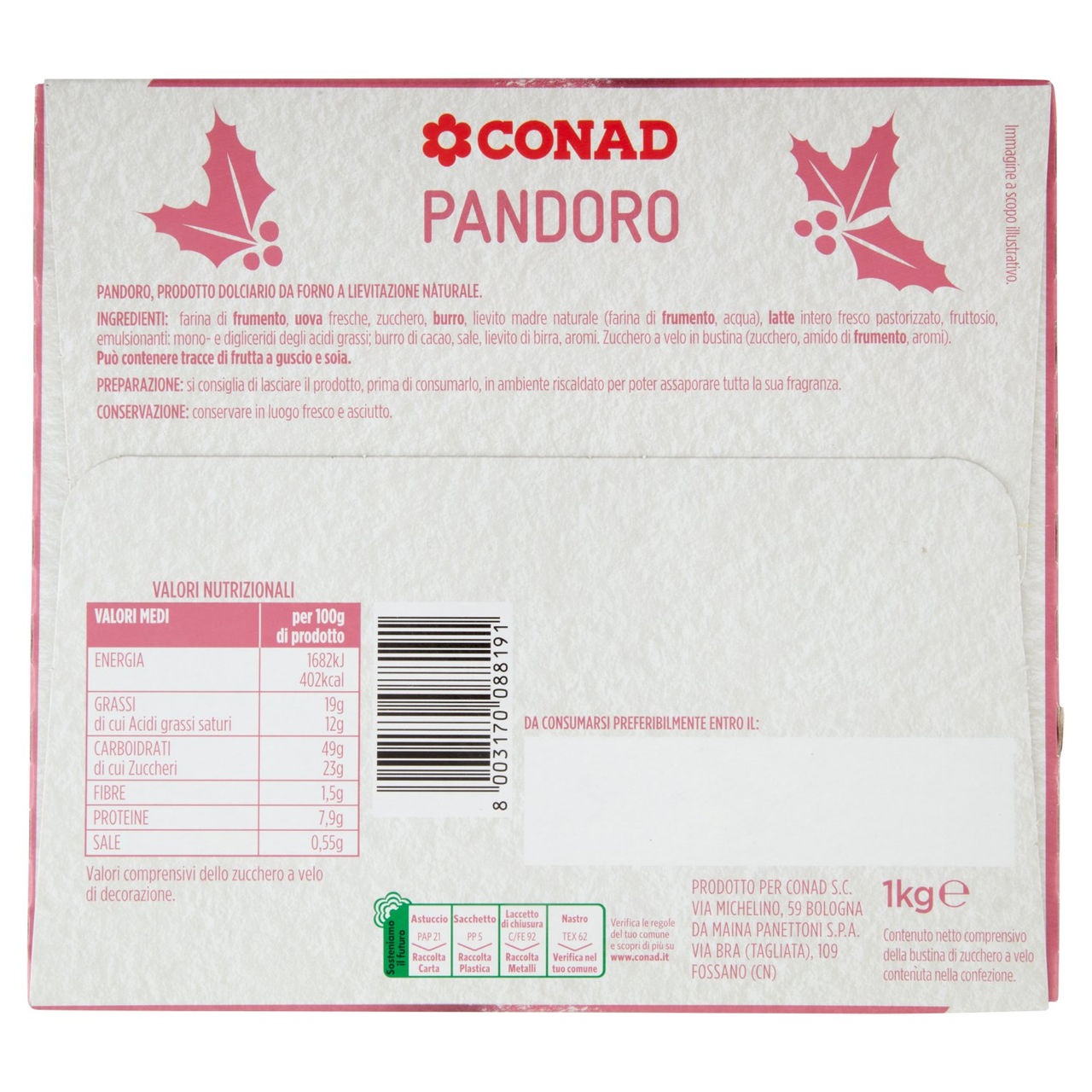 CONAD Pandoro 1 kg