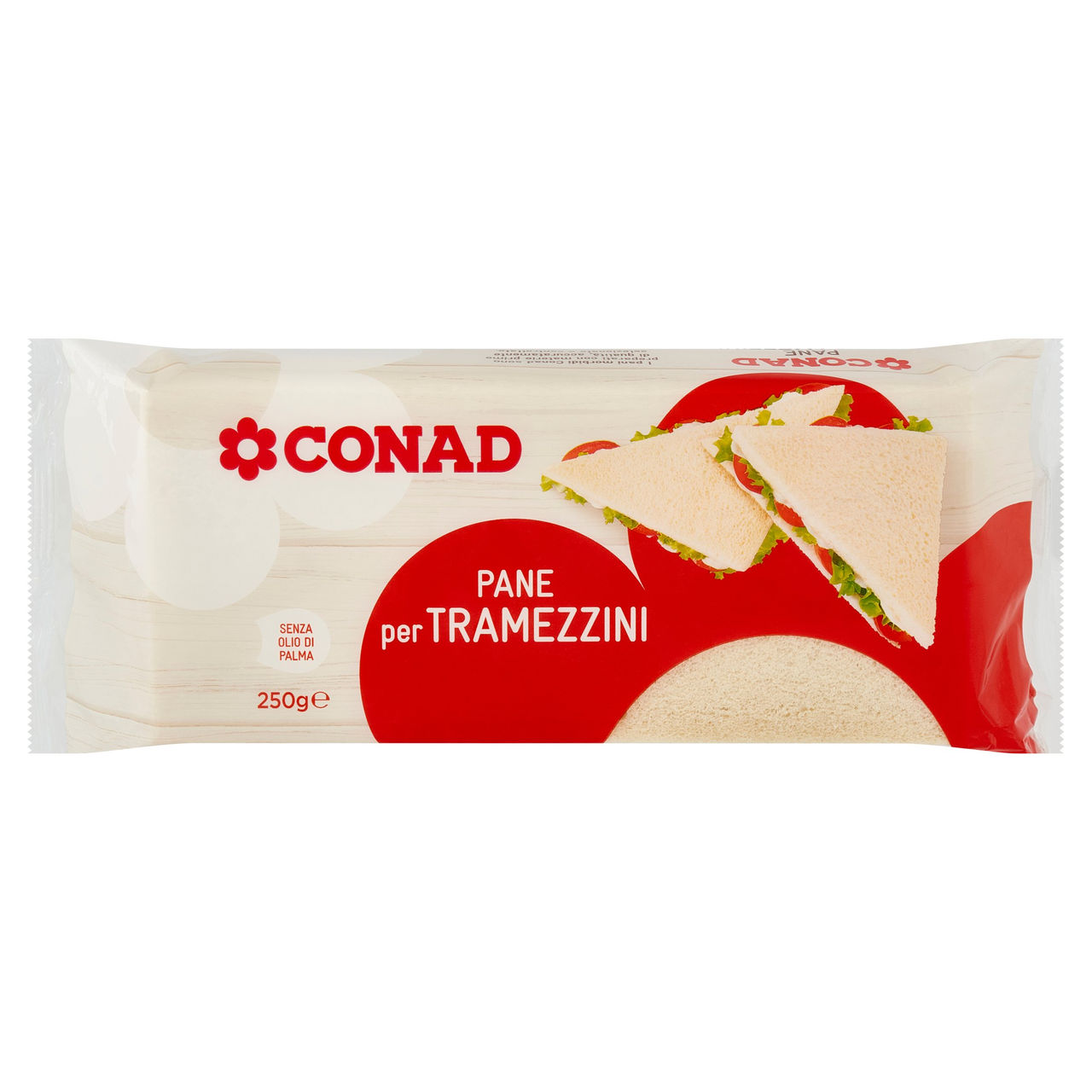 Pane per Tramezzini 250 g Conad in vendita online