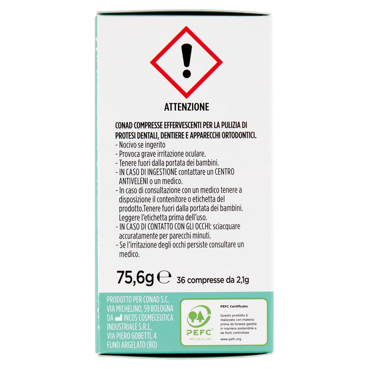 CONAD Parafarmacia Compresse Effervescenti 36 x 2,1 g