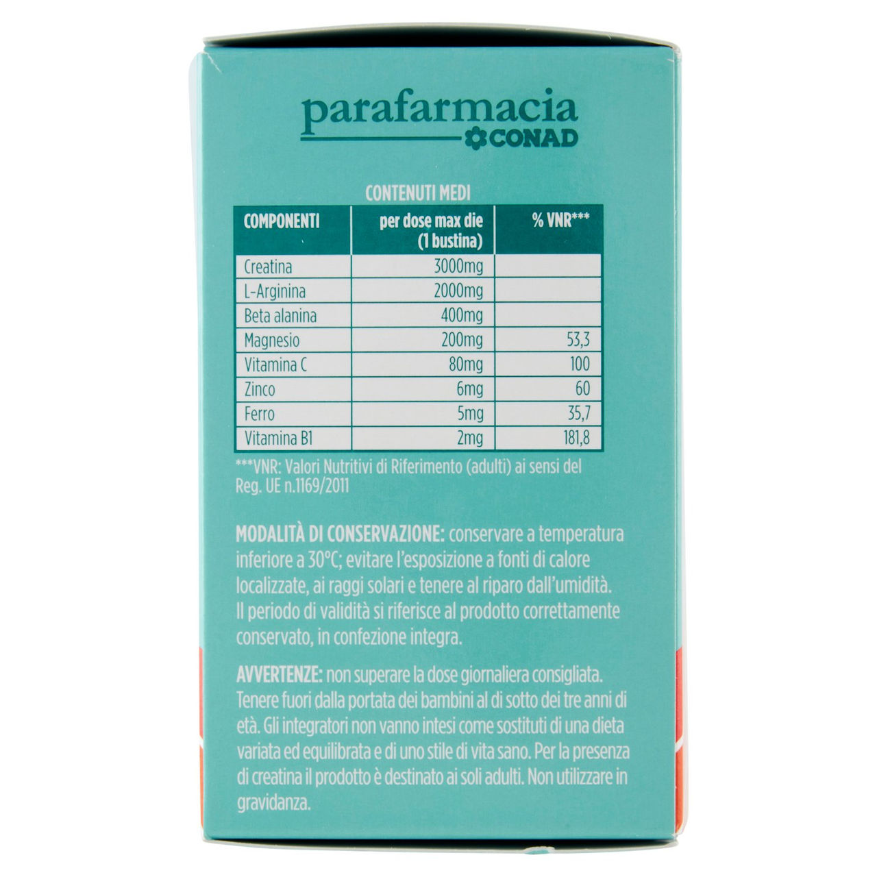 CONAD Parafarmacia Energizzante con Succo d'Arancia** 22 Bustine 176 g