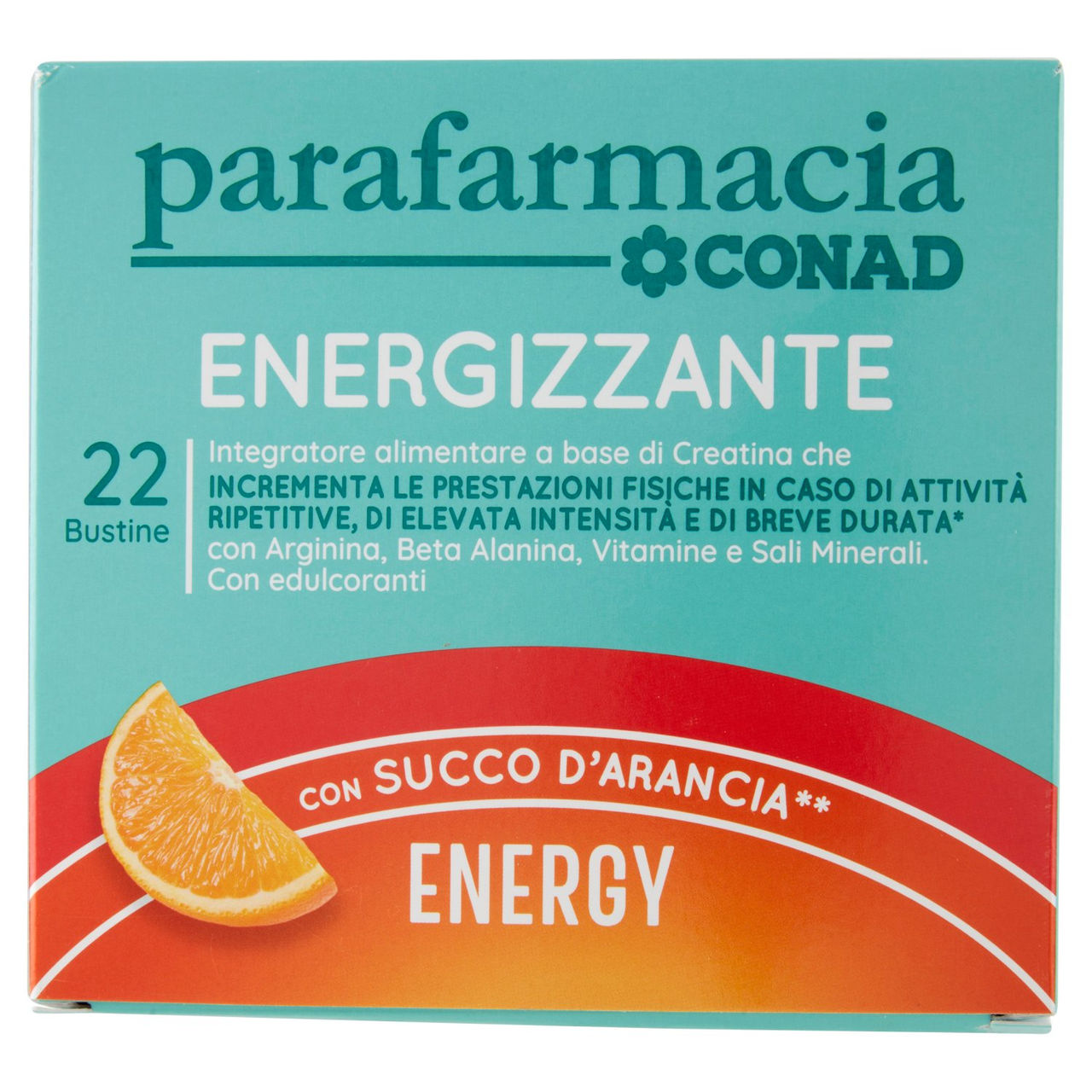 CONAD Parafarmacia Energizzante con Succo d'Arancia** 22 Bustine 176 g