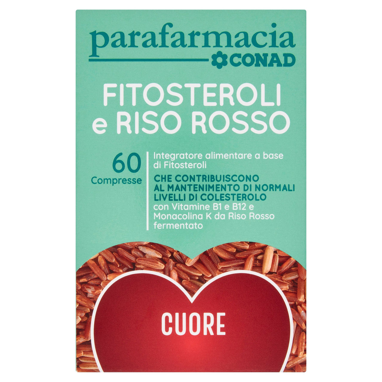 CONAD Parafarmacia Fitosteroli e Riso Rosso 60 Compresse 61,2 g