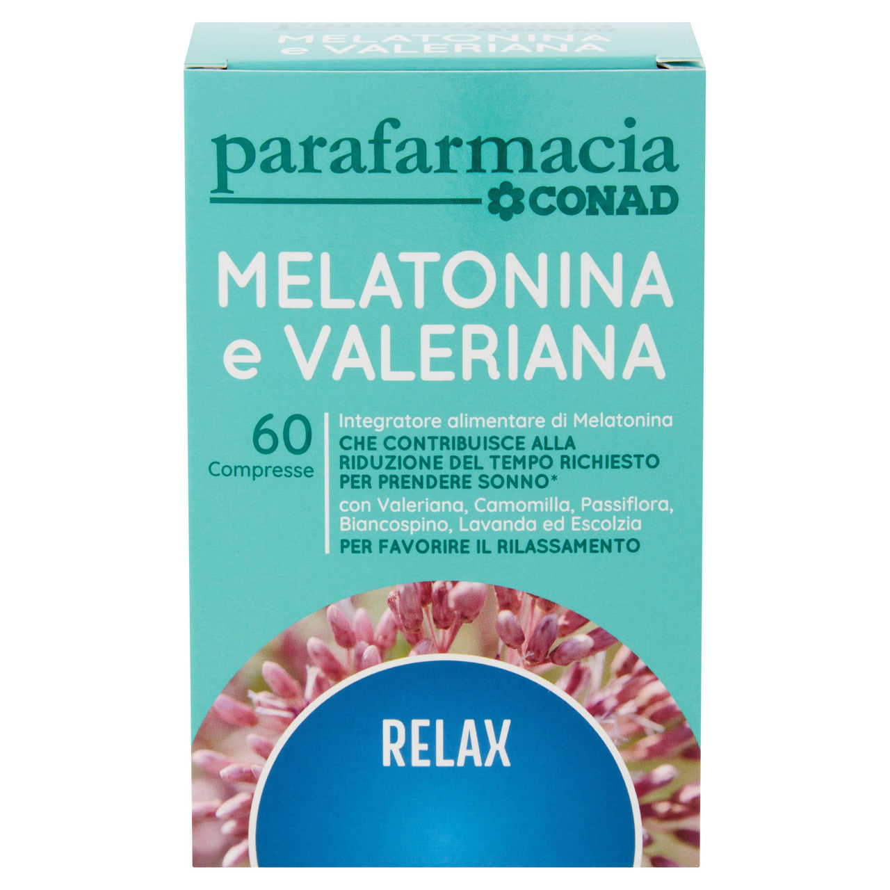 CONAD Parafarmacia Melatonina e Valeriana 60 Compresse 24,6 g