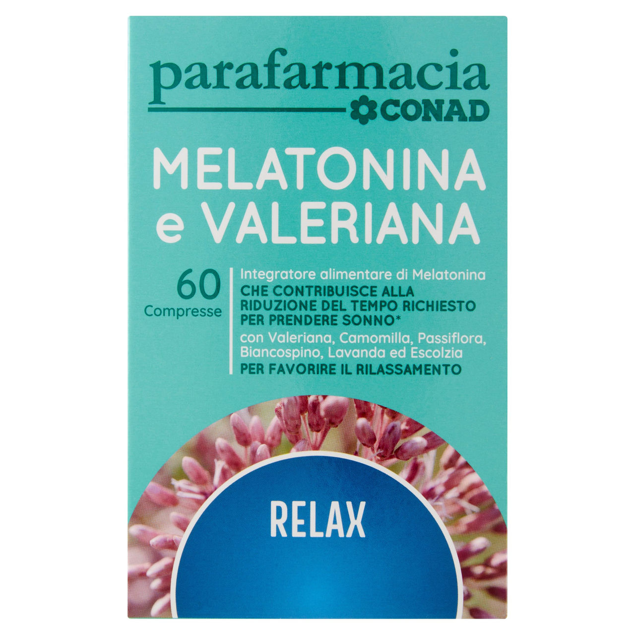 CONAD Parafarmacia Melatonina e Valeriana 60 Compresse 24,6 g