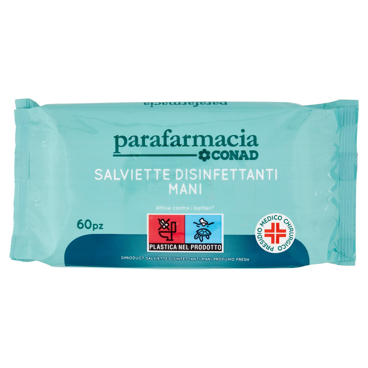 CONAD Parafarmacia Salviette Disinfettanti Mani 60 pz