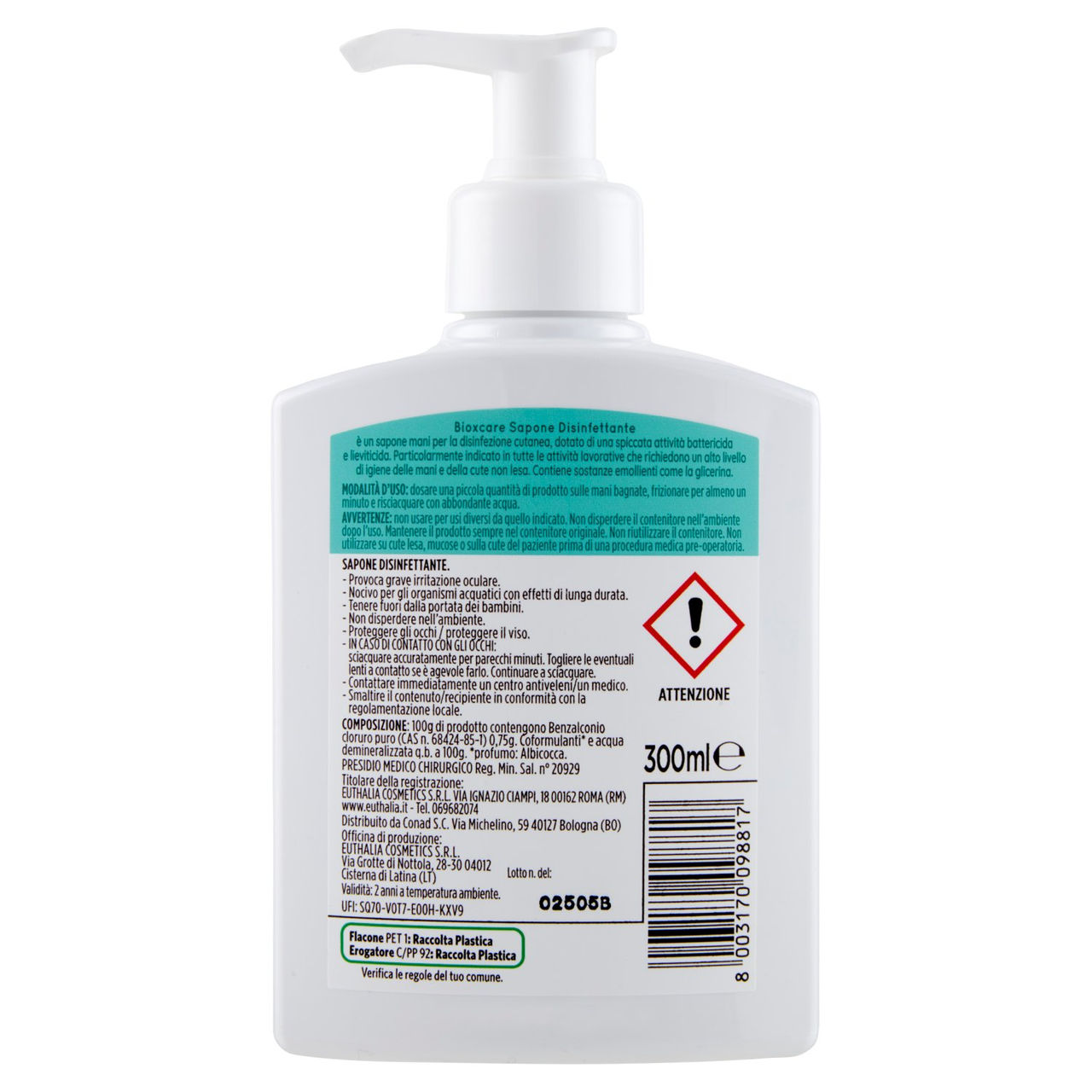 CONAD parafarmacia Sapone Disinfettante 300 ml