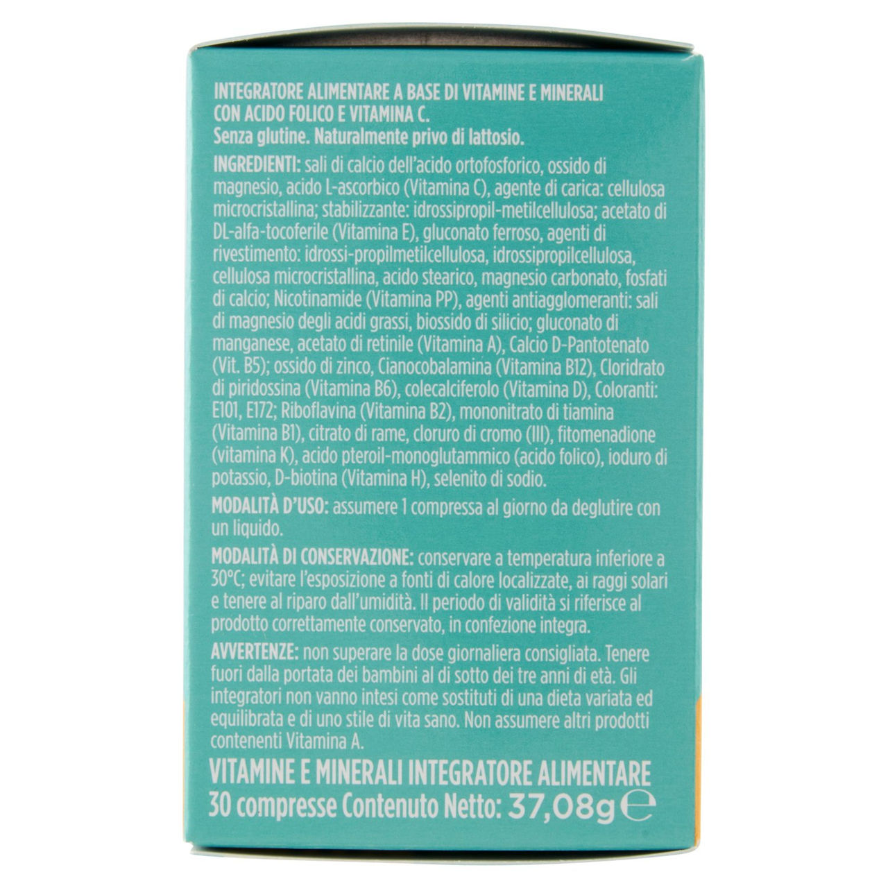 CONAD Parafarmacia Vitamine e Minerali 30 Compresse 37,08 g