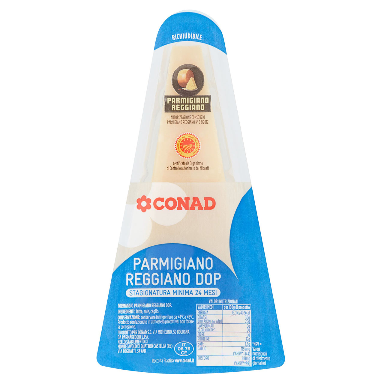 CONAD Parmigiano Reggiano DOP Stagionatura Minima 24 mesi 250 g
