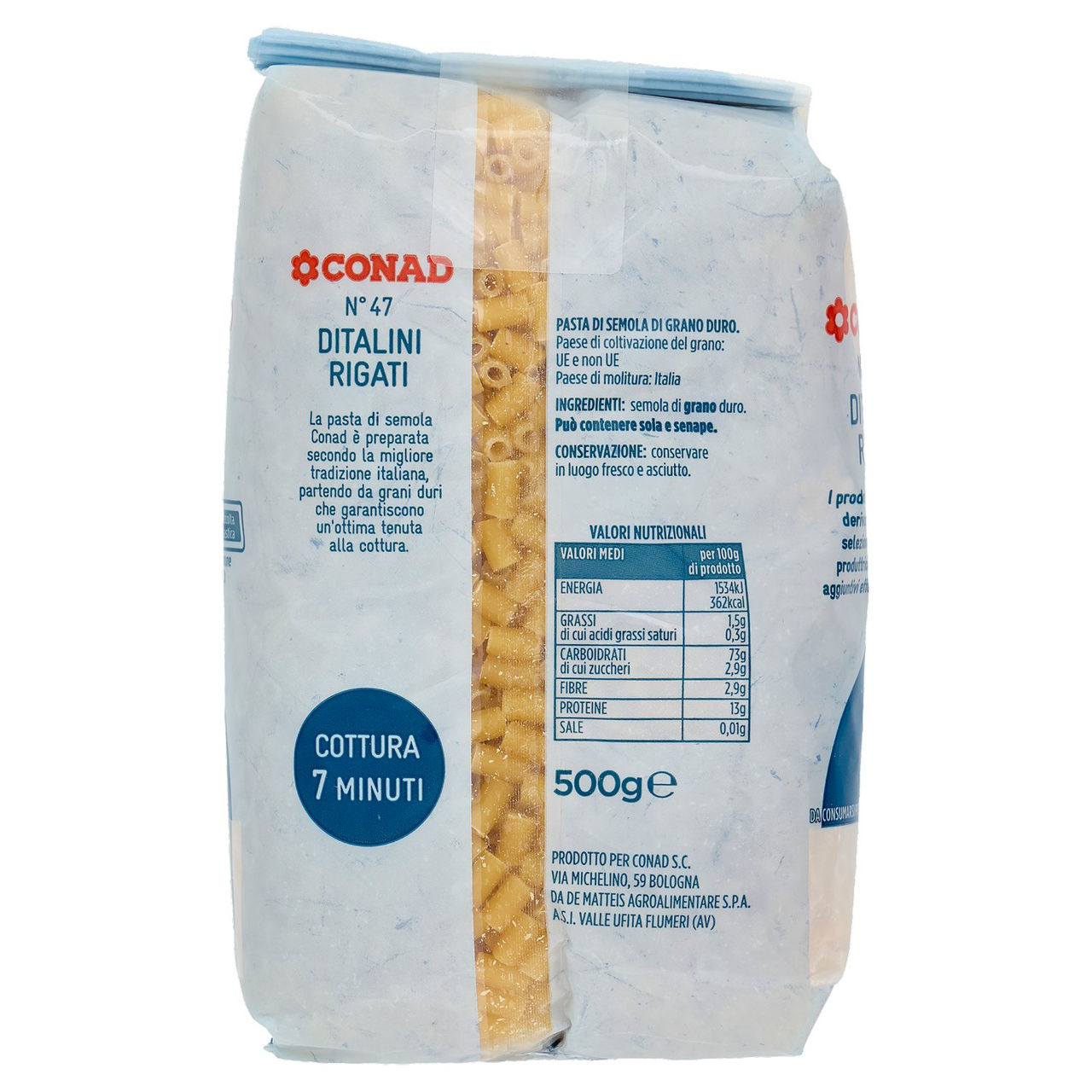 Ditalini Rigati 500 g Conad in vendita online