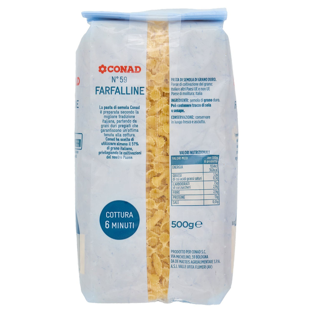 Farfalline 500 g Conad in vendita online