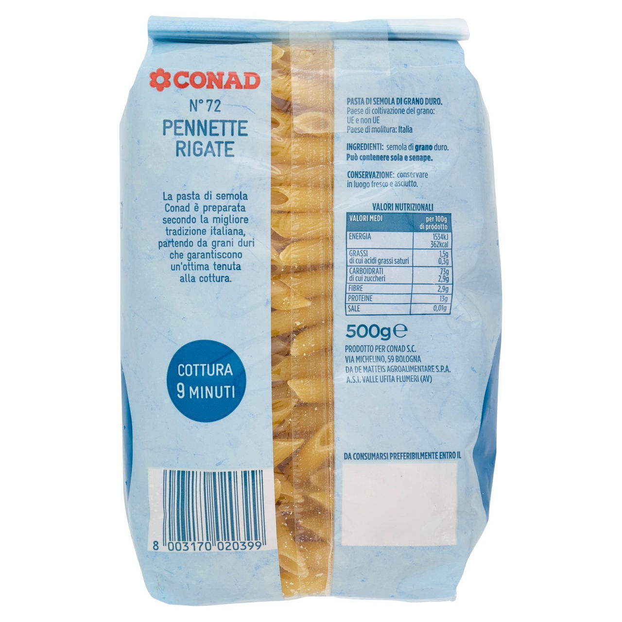 Pennette Rigate Conad 500 g in vendita online