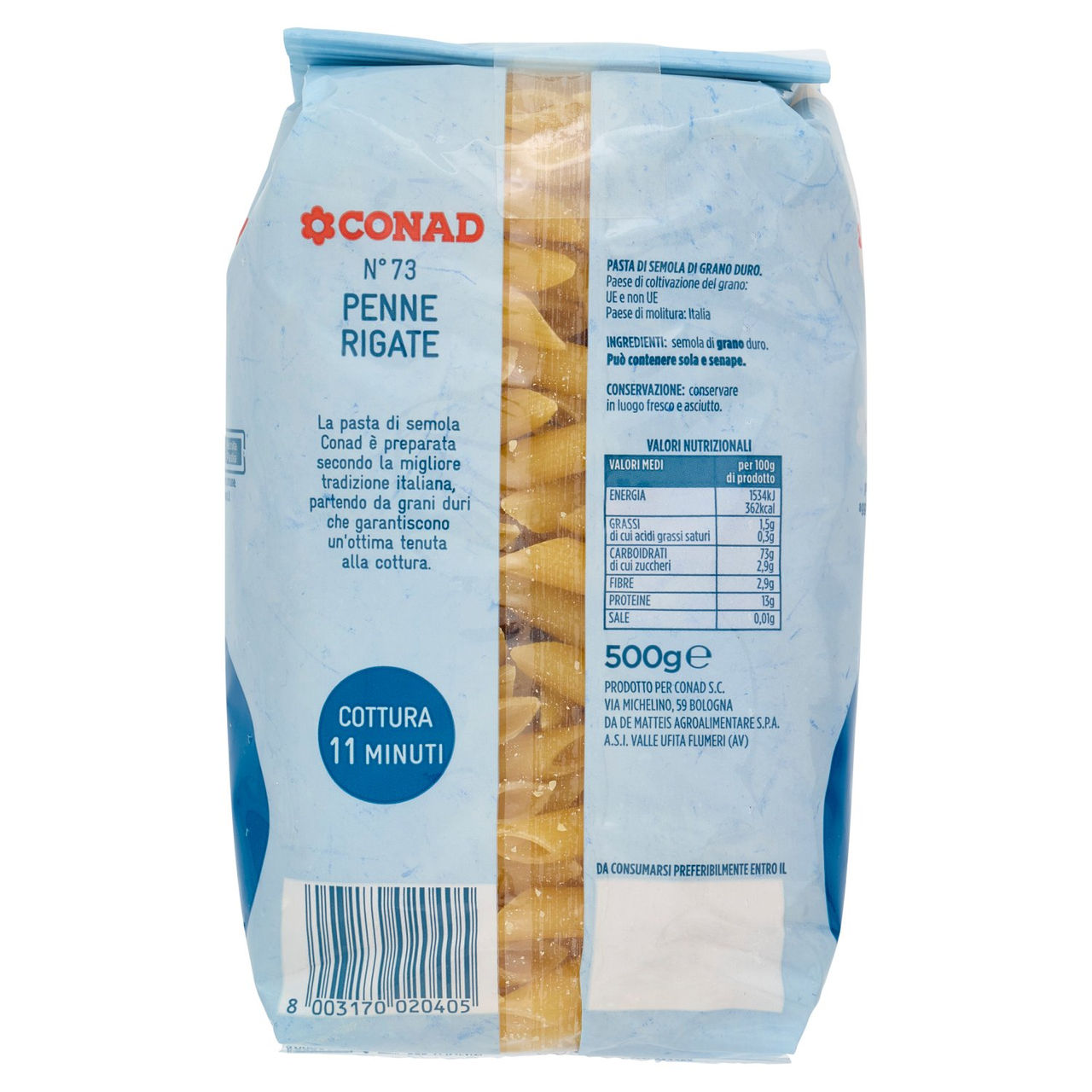 Penne Rigate N°73 500 g Conad vendita online