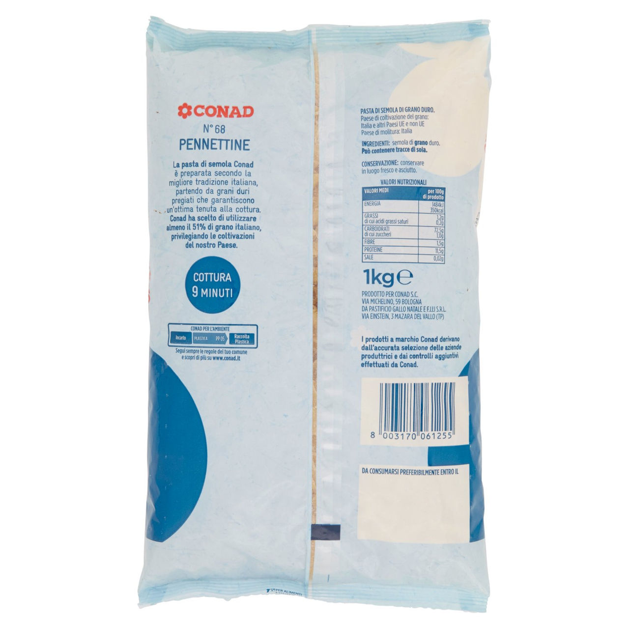 Pennettine 1 kg Conad in vendita online