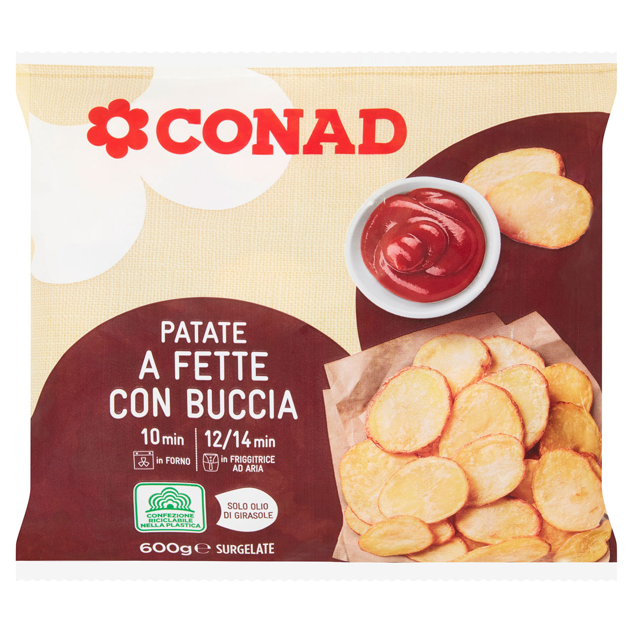 Patate a fette con buccia Conad in vendita online