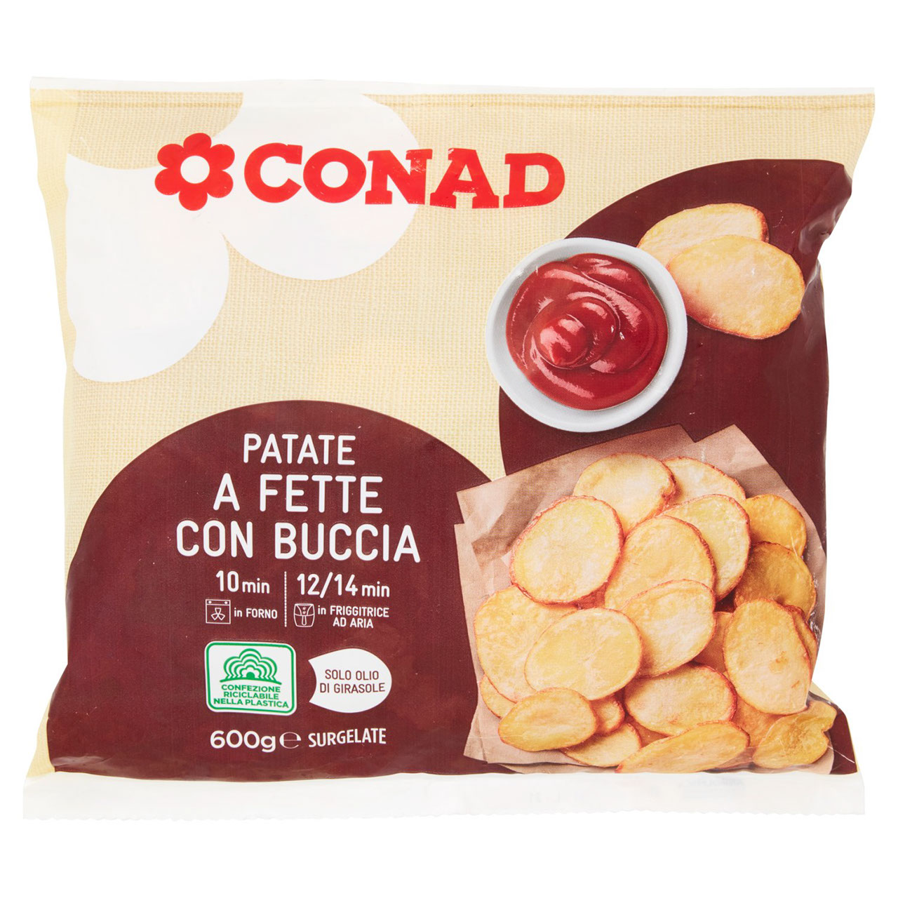 Patate a fette con buccia Conad in vendita online