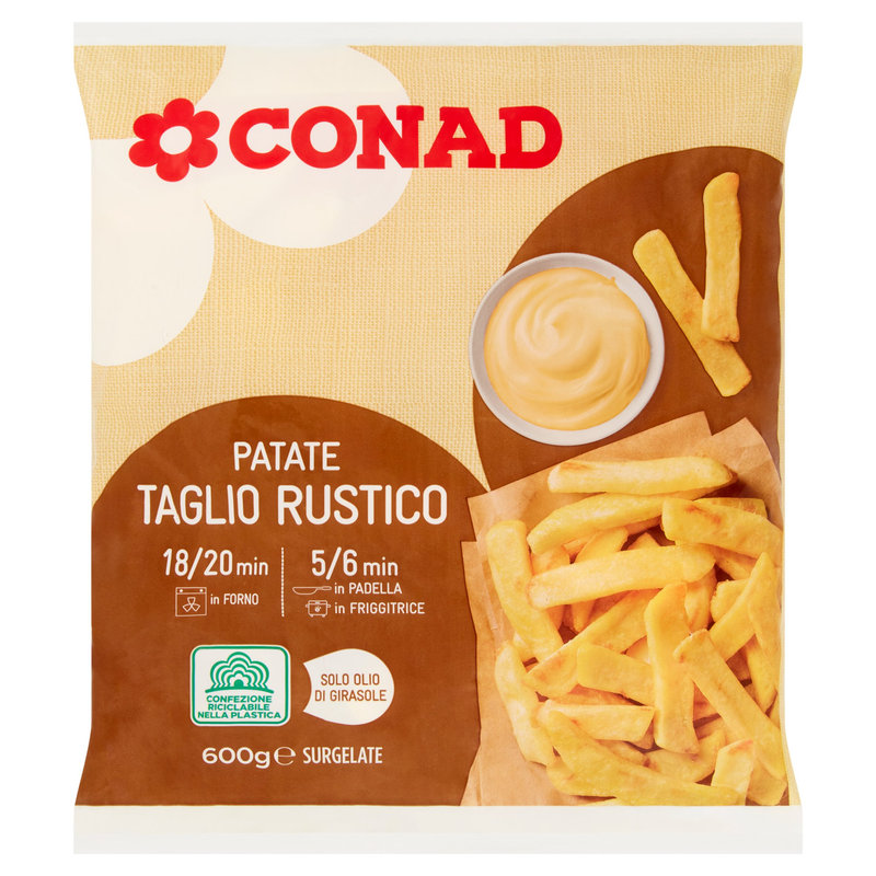 Patate taglio rustico Surgelate 600 g Conad online