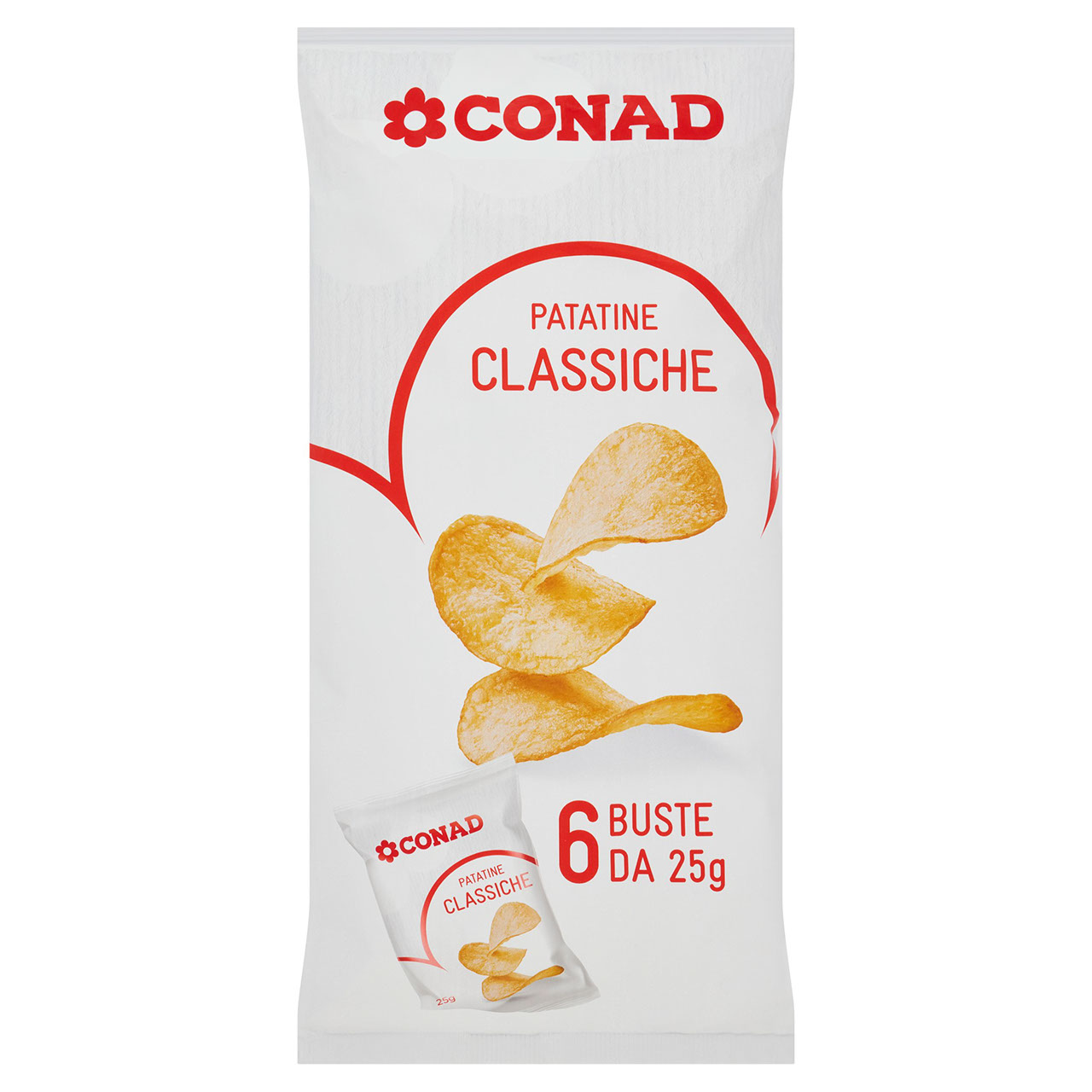 Patatine 150 g - (25 g x 6) Conad