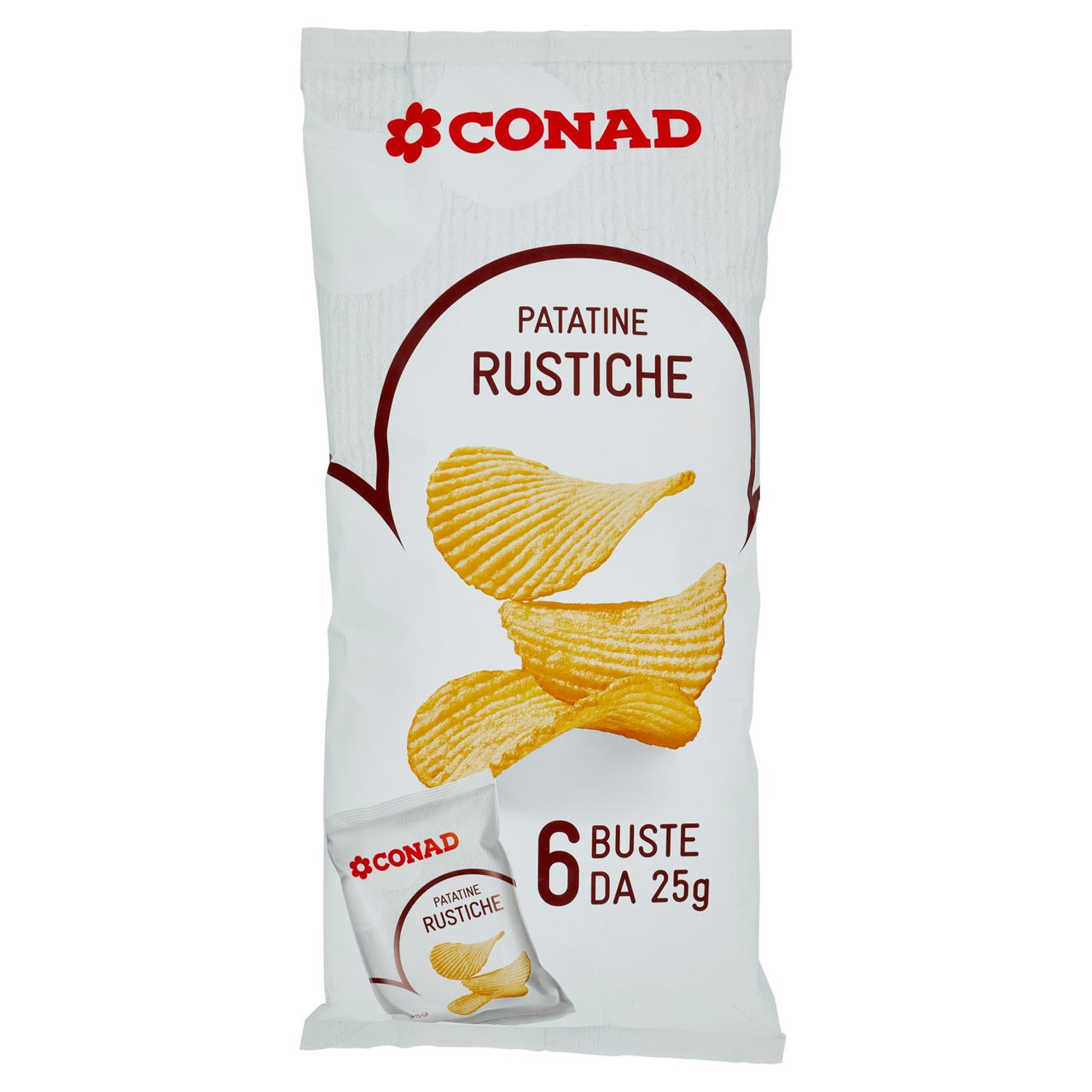 Patatine Rustiche 150 g - (6 x 25 g) Conad