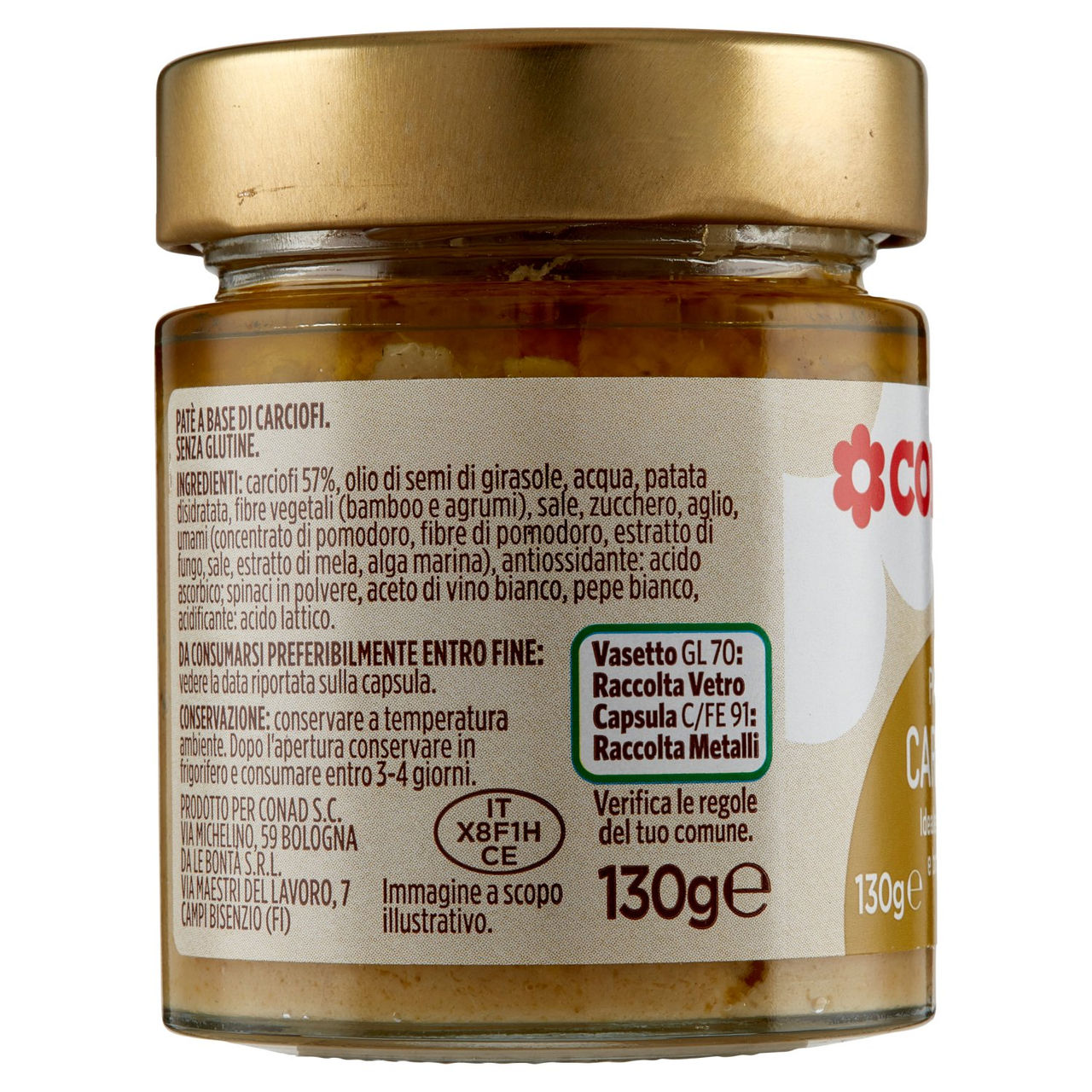 CONAD Patè di Carciofi 130 g