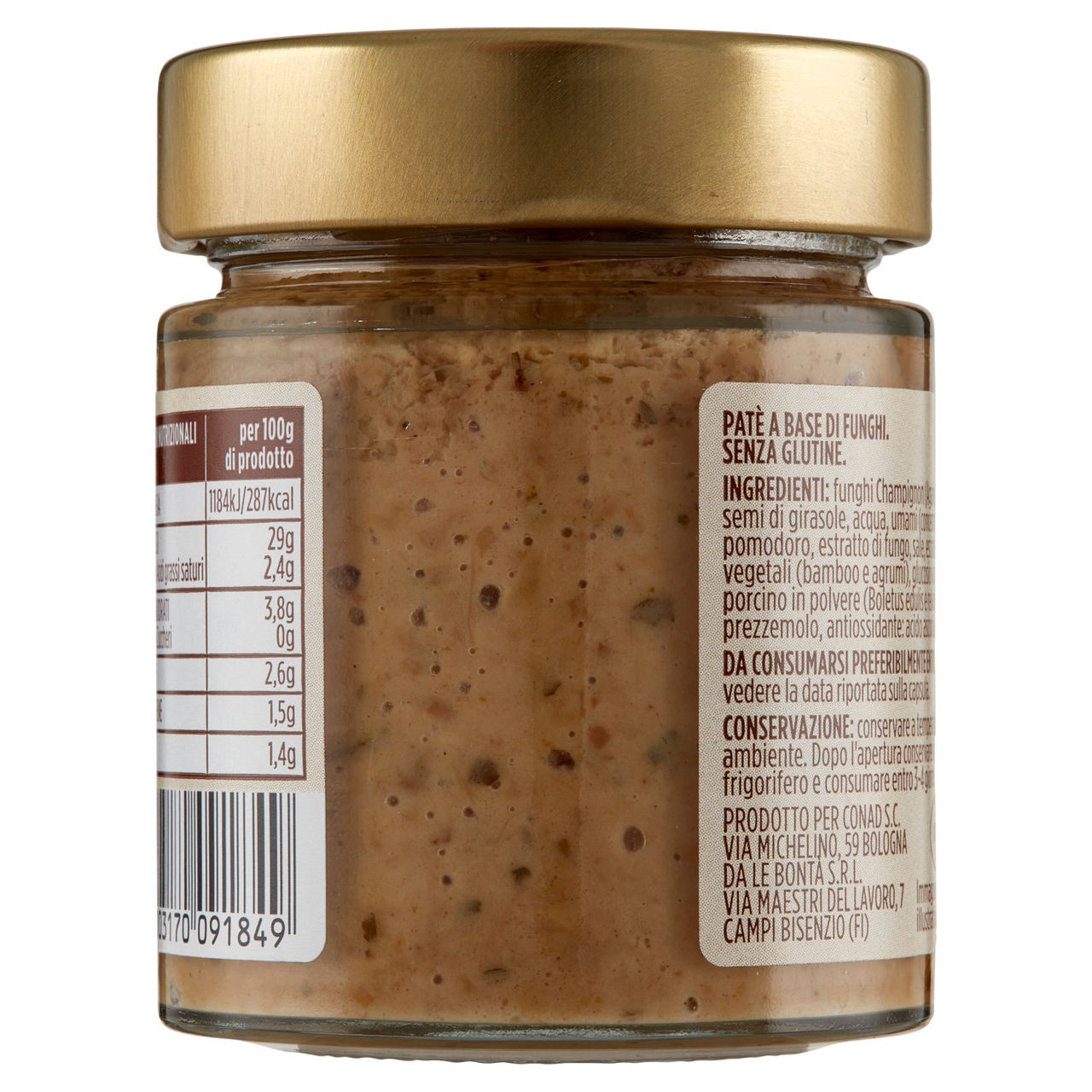 CONAD Patè di Funghi 130 g