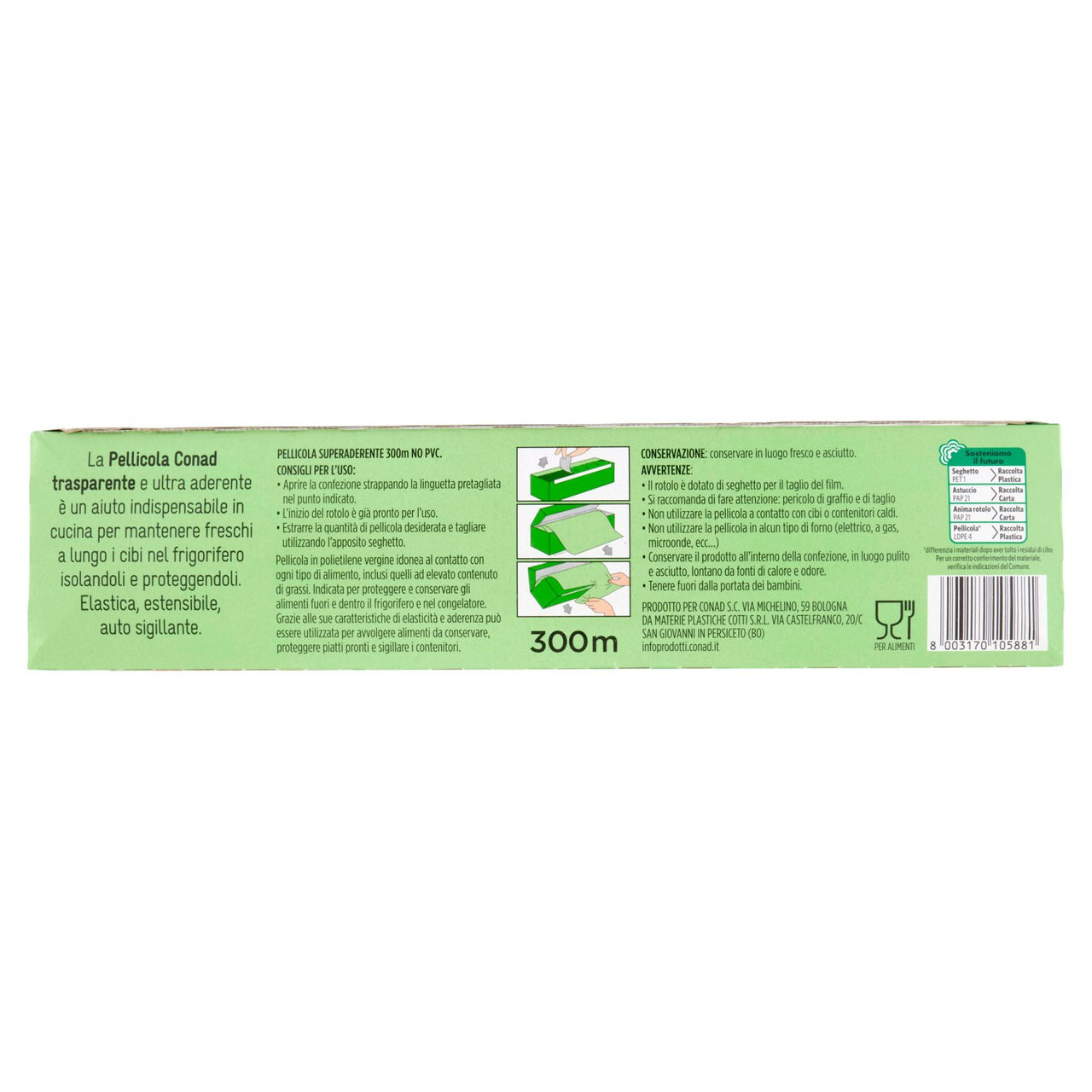 CONAD Pellicola Superaderente 300 Metri
